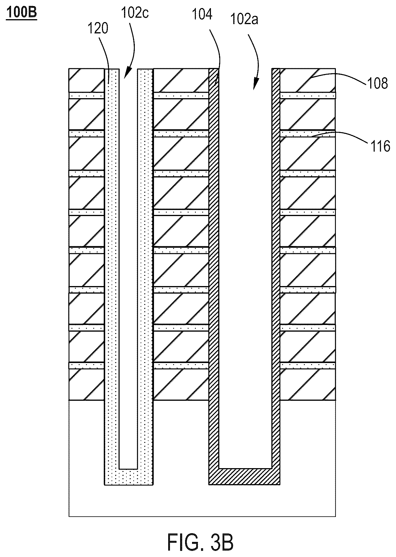 Patent US12615757 Figure 5 – Semiconductor isolation bridge for three-dimensional dynamic random-access memory