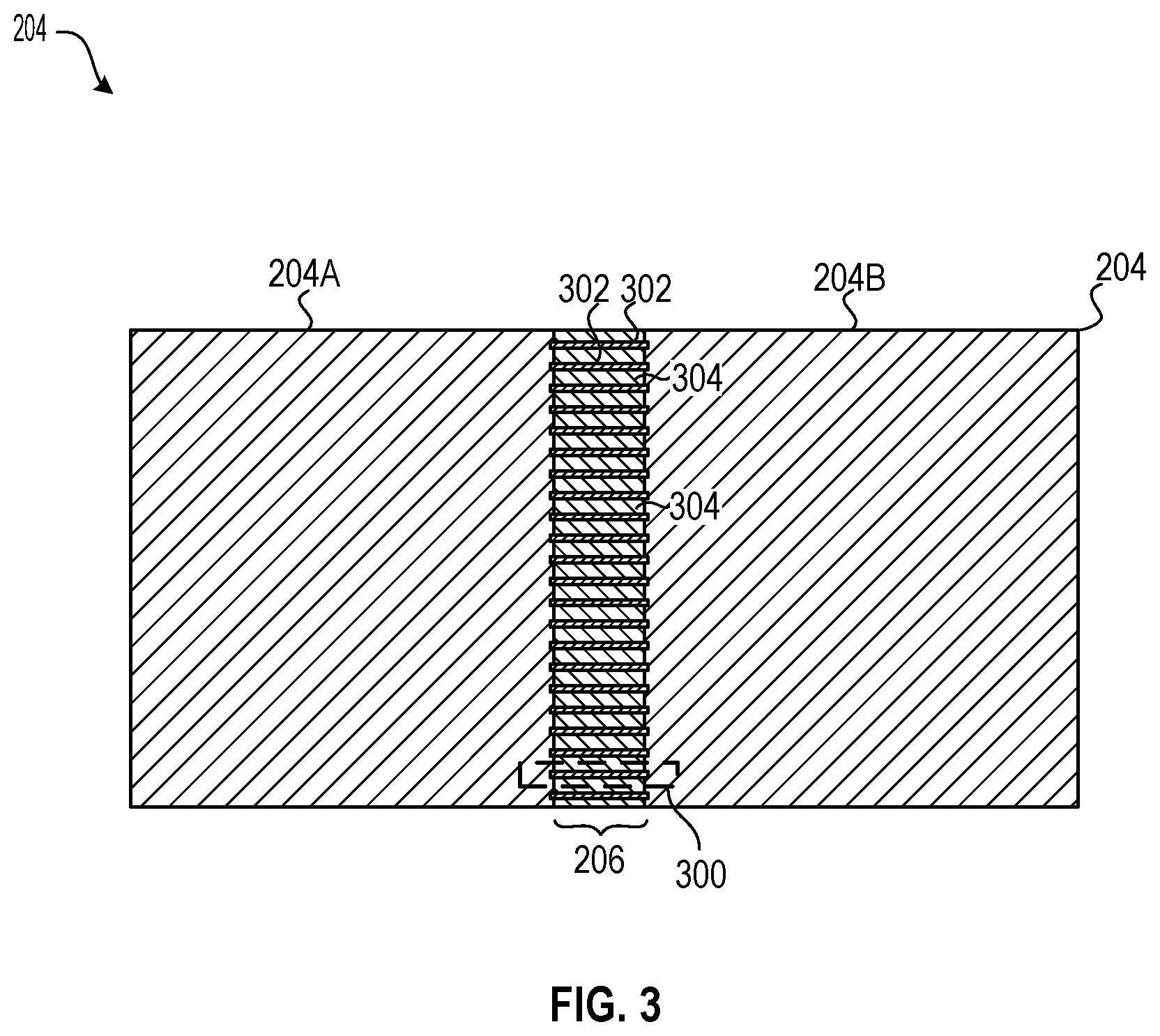 Patent US12615773 Figure 3 – Three-dimensional NAND memory device with reduced resistance-capacitance delay