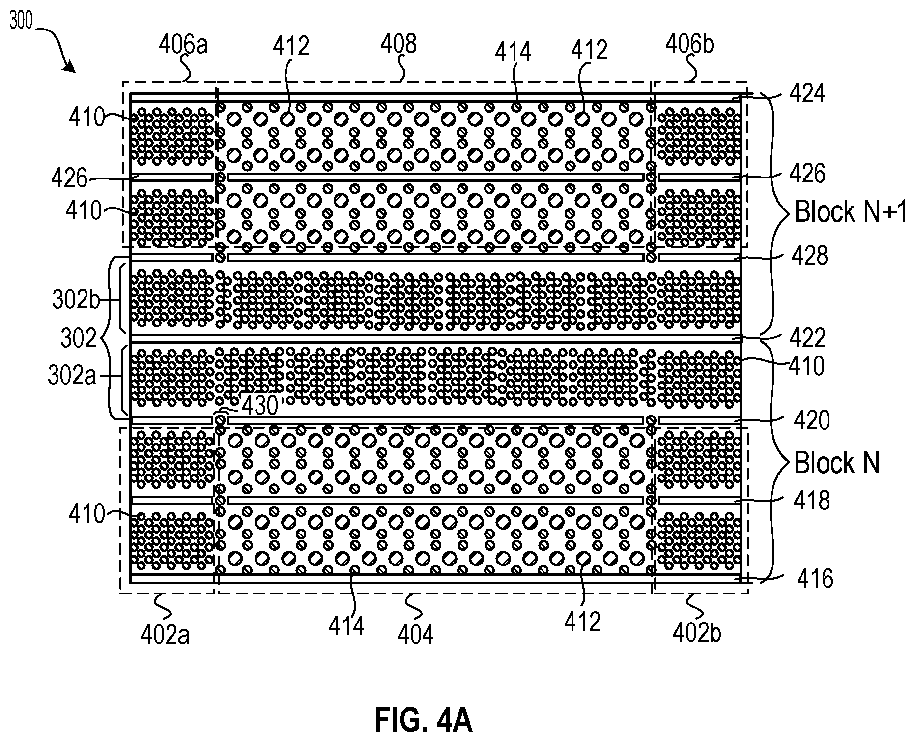 Patent US12615773 Figure 4 – Three-dimensional NAND memory device with reduced resistance-capacitance delay