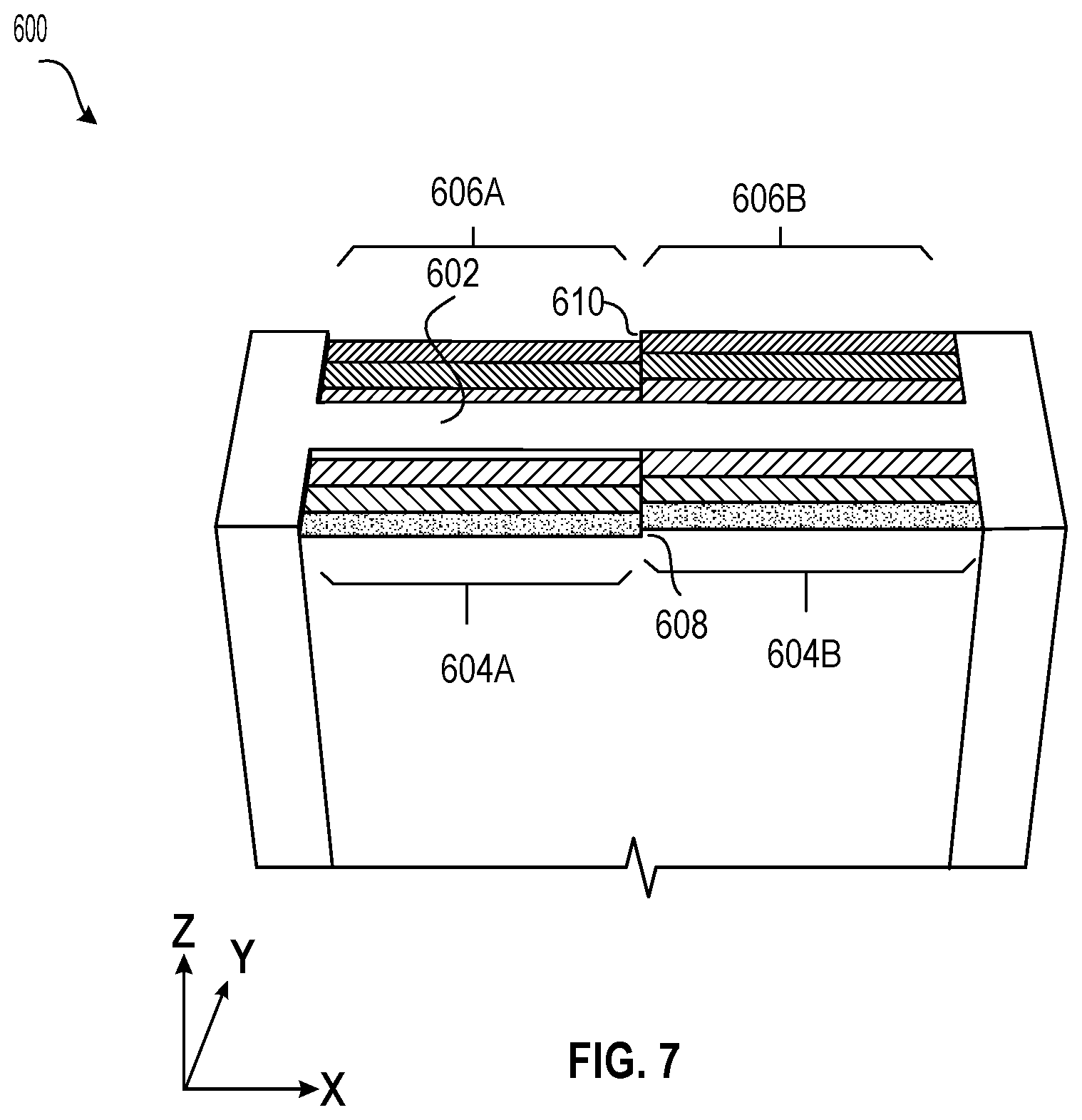 Patent US12615773 Figure 8 – Three-dimensional NAND memory device with reduced resistance-capacitance delay