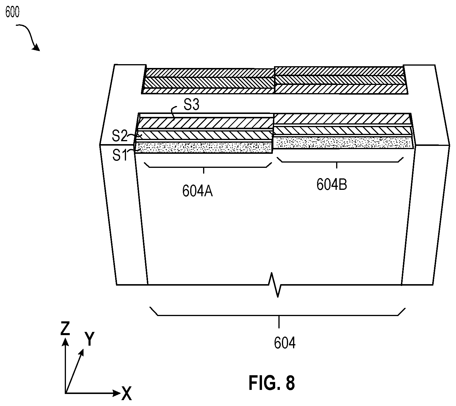Patent US12615773 Figure 9 – Three-dimensional NAND memory device with reduced resistance-capacitance delay