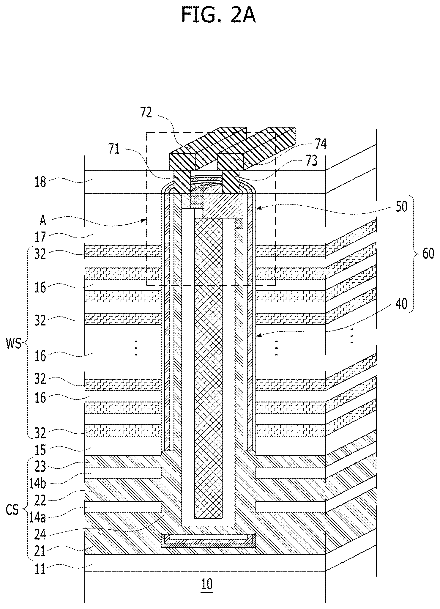 Patent US12615776 Figure 2 – Three dimensional semiconductor device having a back-gate electrode