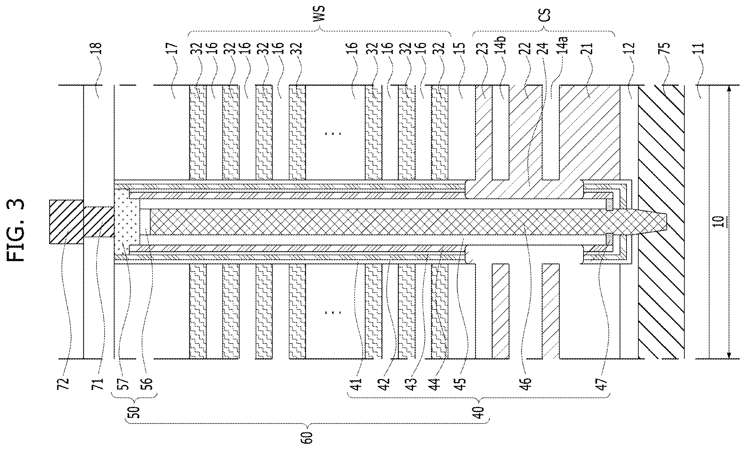 Patent US12615776 Figure 4 – Three dimensional semiconductor device having a back-gate electrode