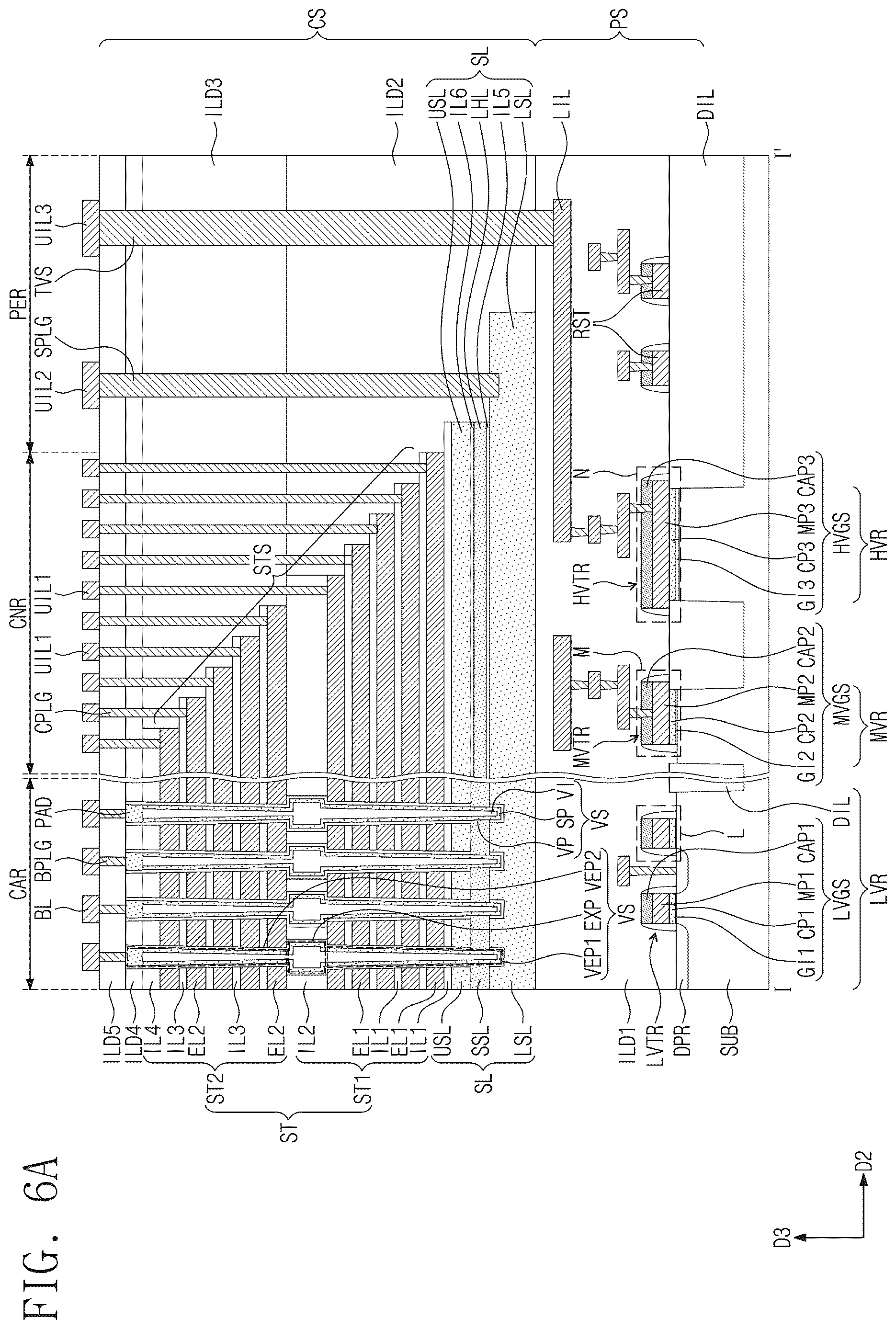 Patent US12615781 Figure 6 – Semiconductor device and electronic system the same