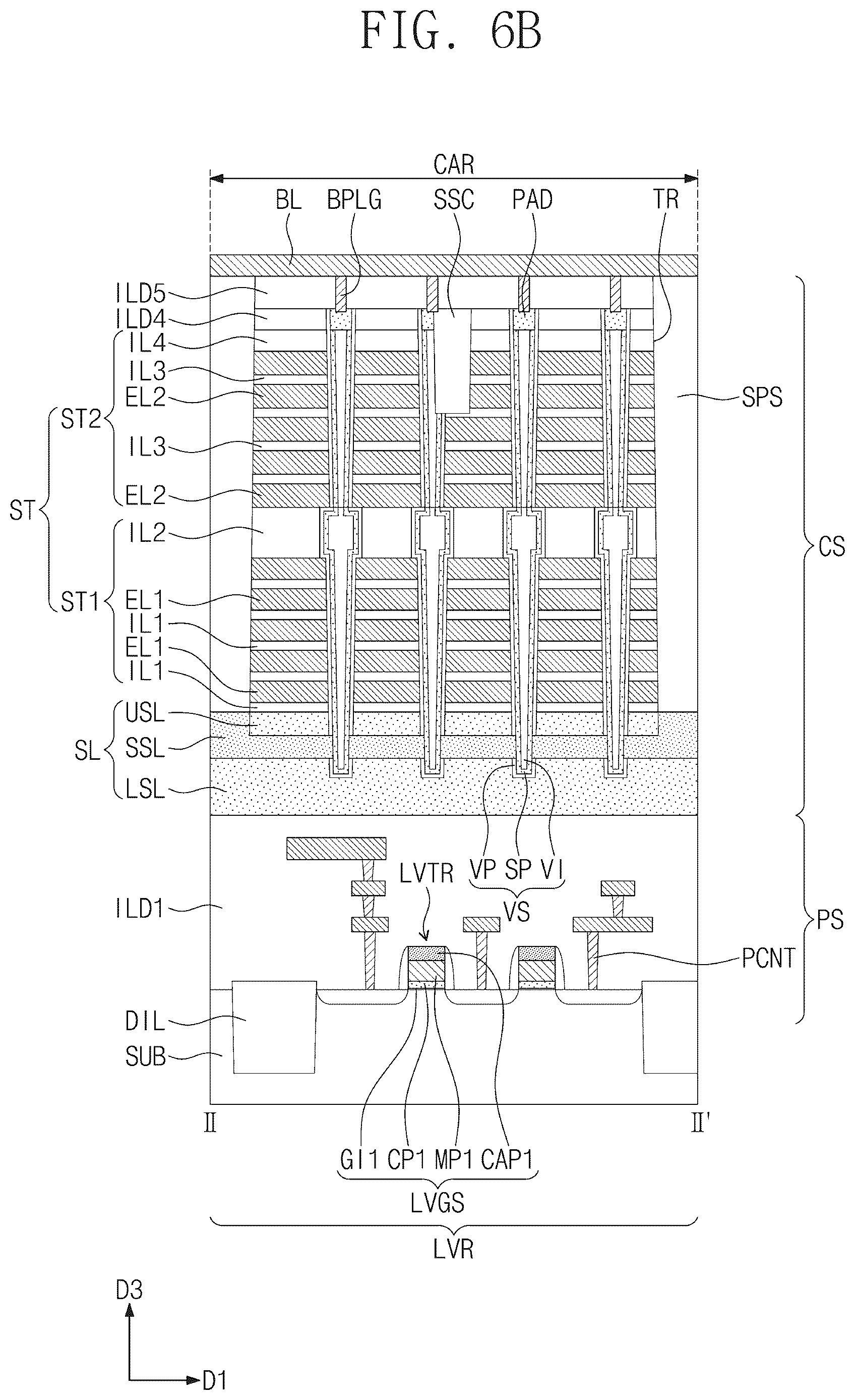 Patent US12615781 Figure 7 – Semiconductor device and electronic system the same