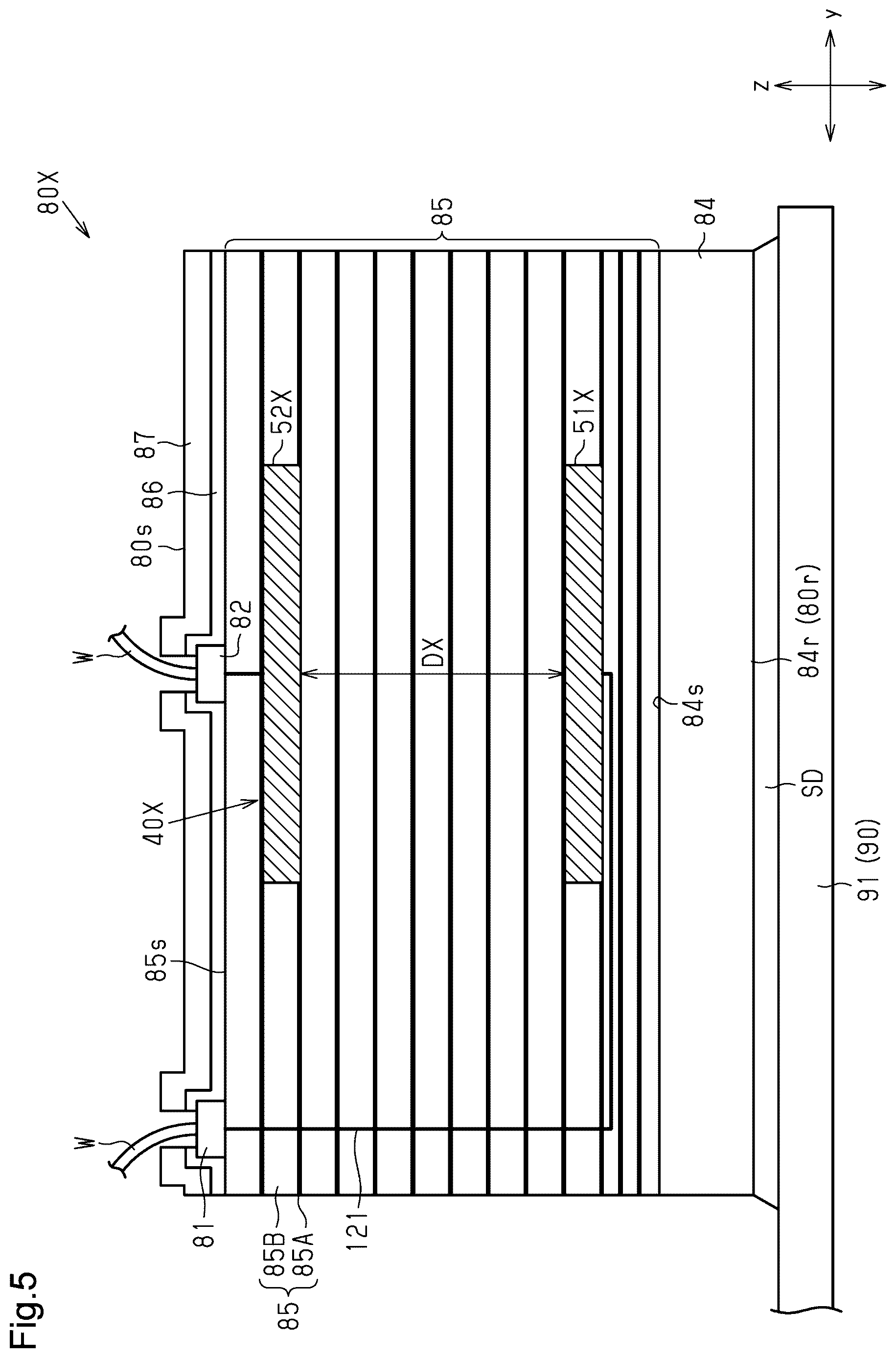 Patent US12615787 Figure 5 – Isolator including electrically floating intermediate electrode portion