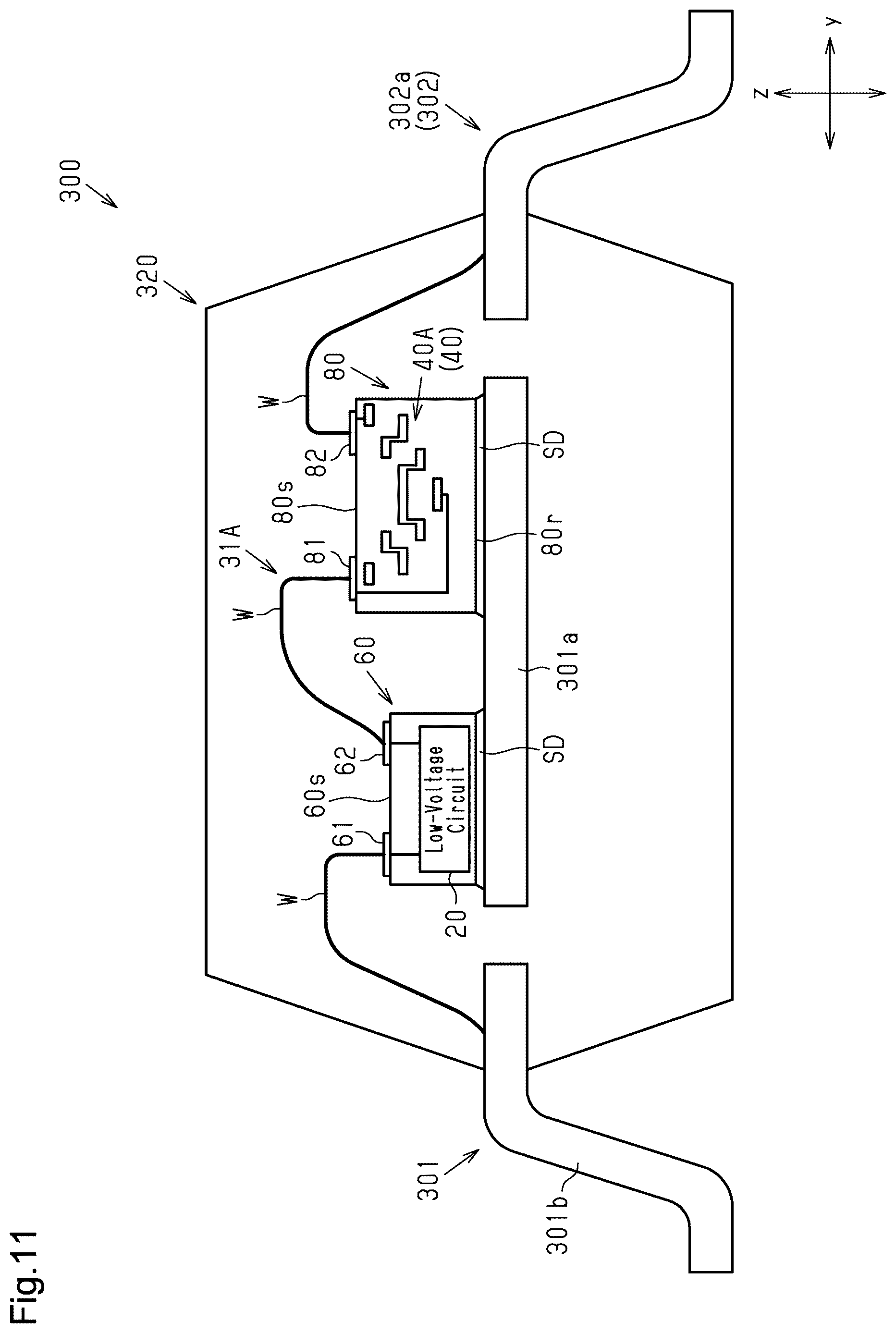 Patent US12615787 Figure 11 – Isolator including electrically floating intermediate electrode portion