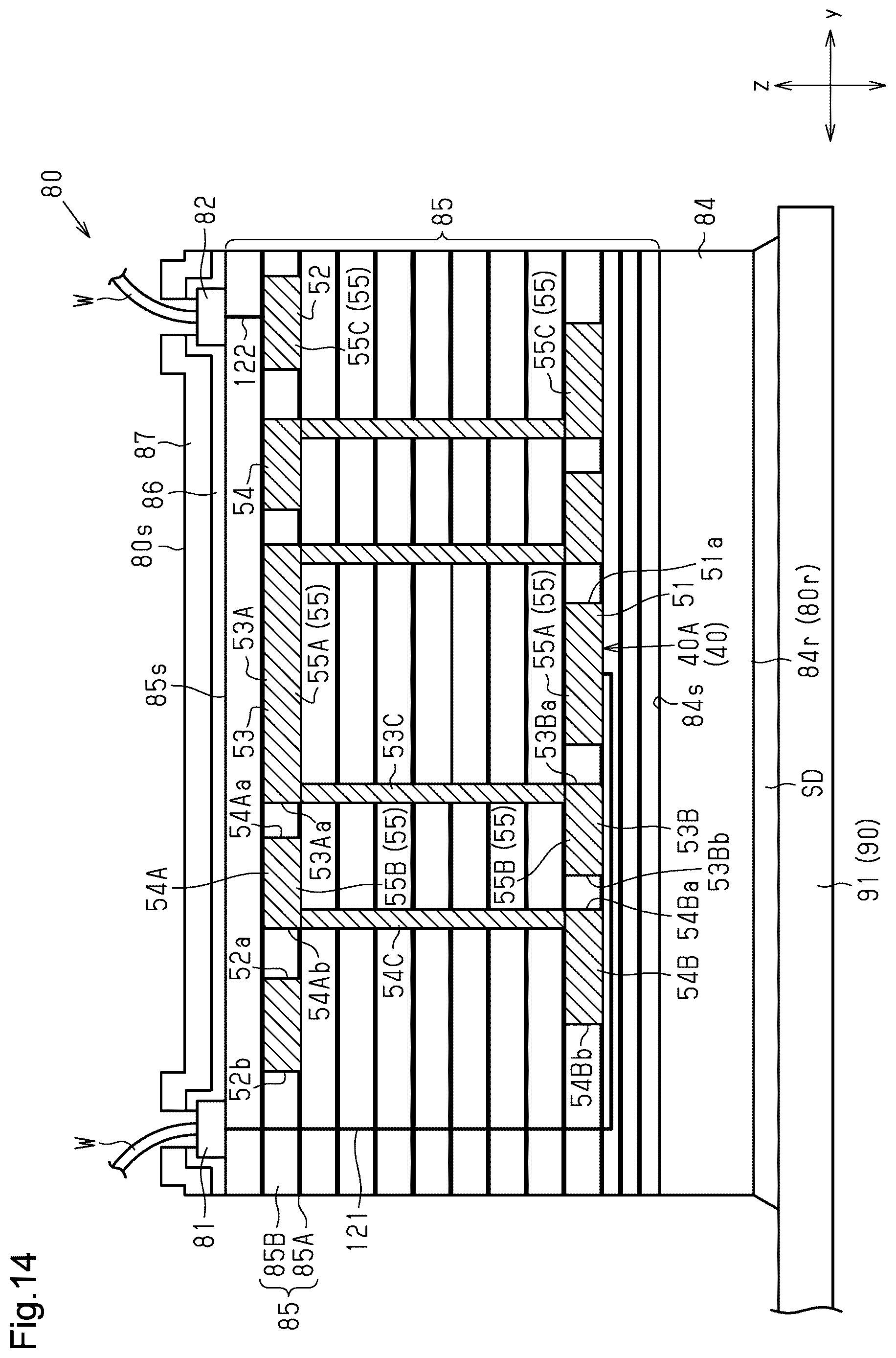Patent US12615787 Figure 14 – Isolator including electrically floating intermediate electrode portion
