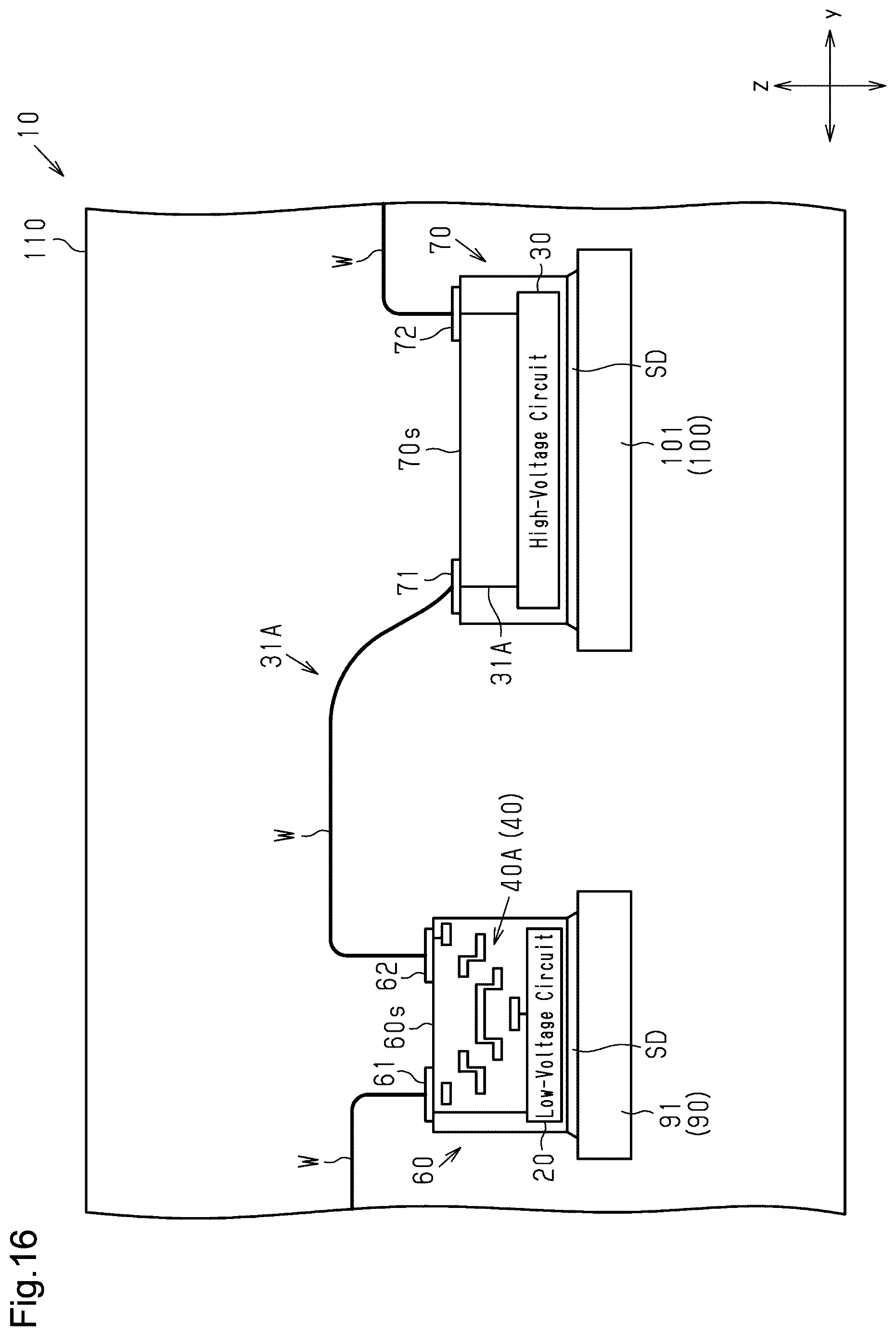 Patent US12615787 Figure 16 – Isolator including electrically floating intermediate electrode portion