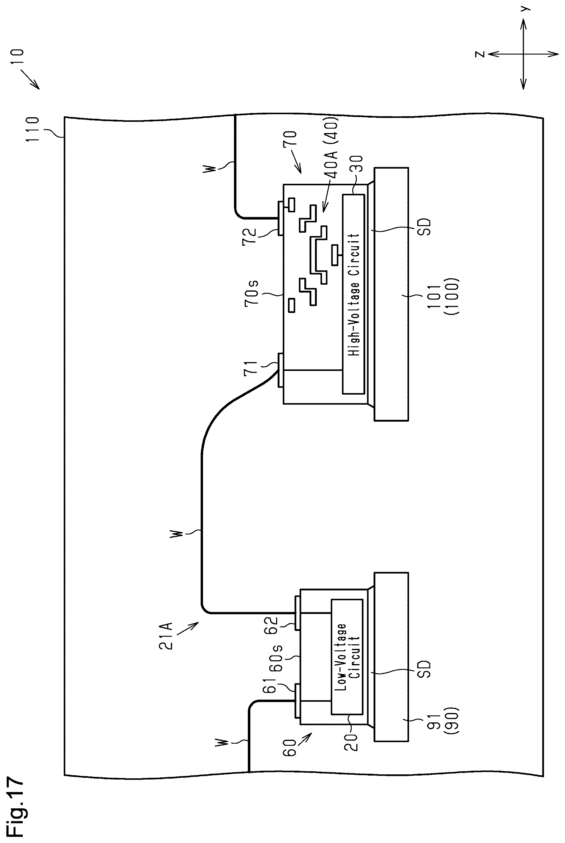 Patent US12615787 Figure 17 – Isolator including electrically floating intermediate electrode portion