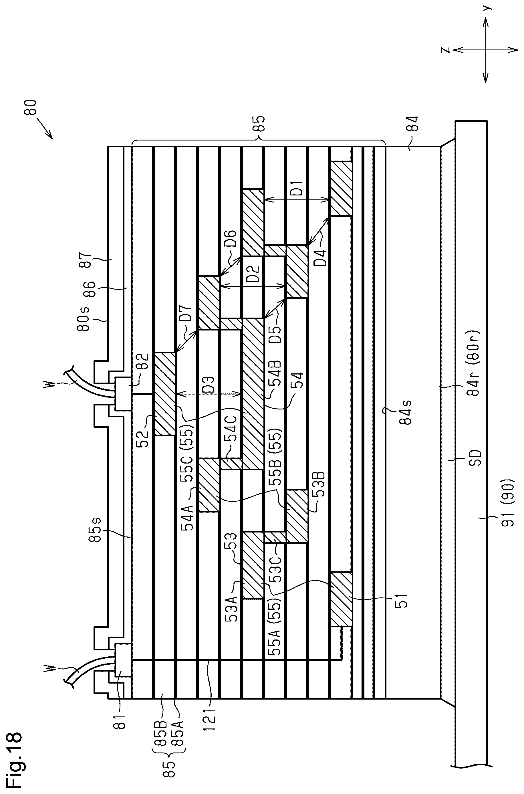 Patent US12615787 Figure 18 – Isolator including electrically floating intermediate electrode portion