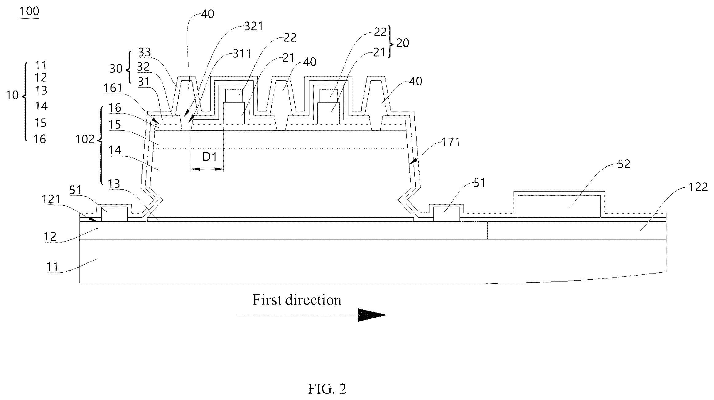 Patent US12615789 Figure 2 – Bipolar transistor structure and radio frequency amplifier