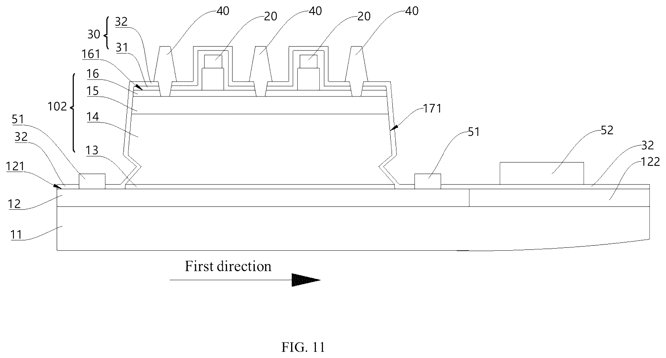 Patent US12615789 Figure 8 – Bipolar transistor structure and radio frequency amplifier