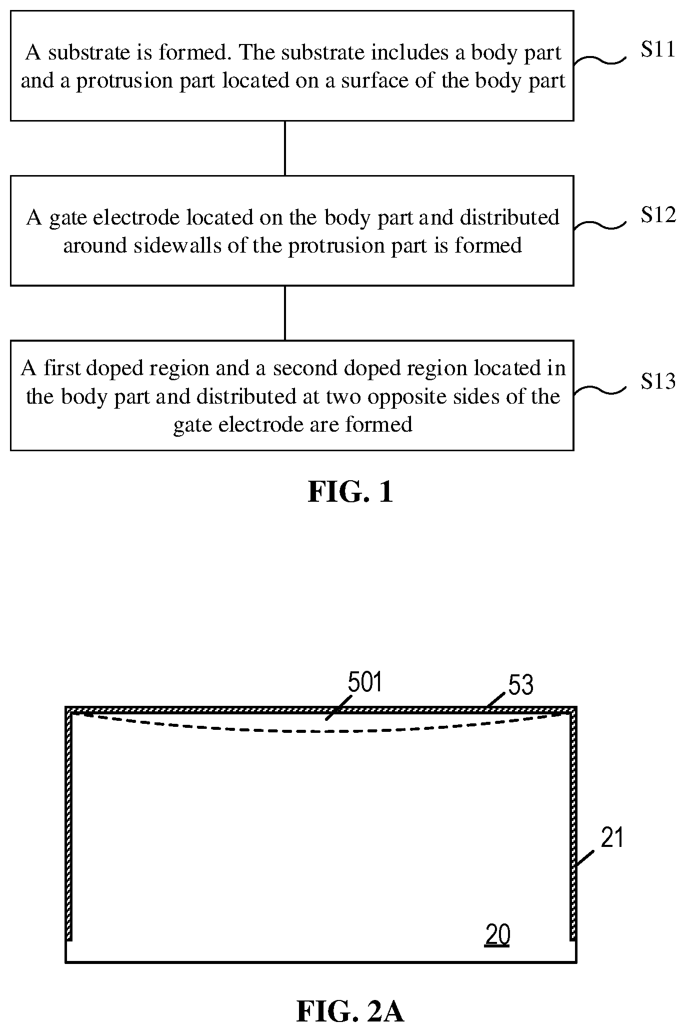 Patent US12615799 Figure 1 – Semiconductor structure with increased channel length and method for forming the same