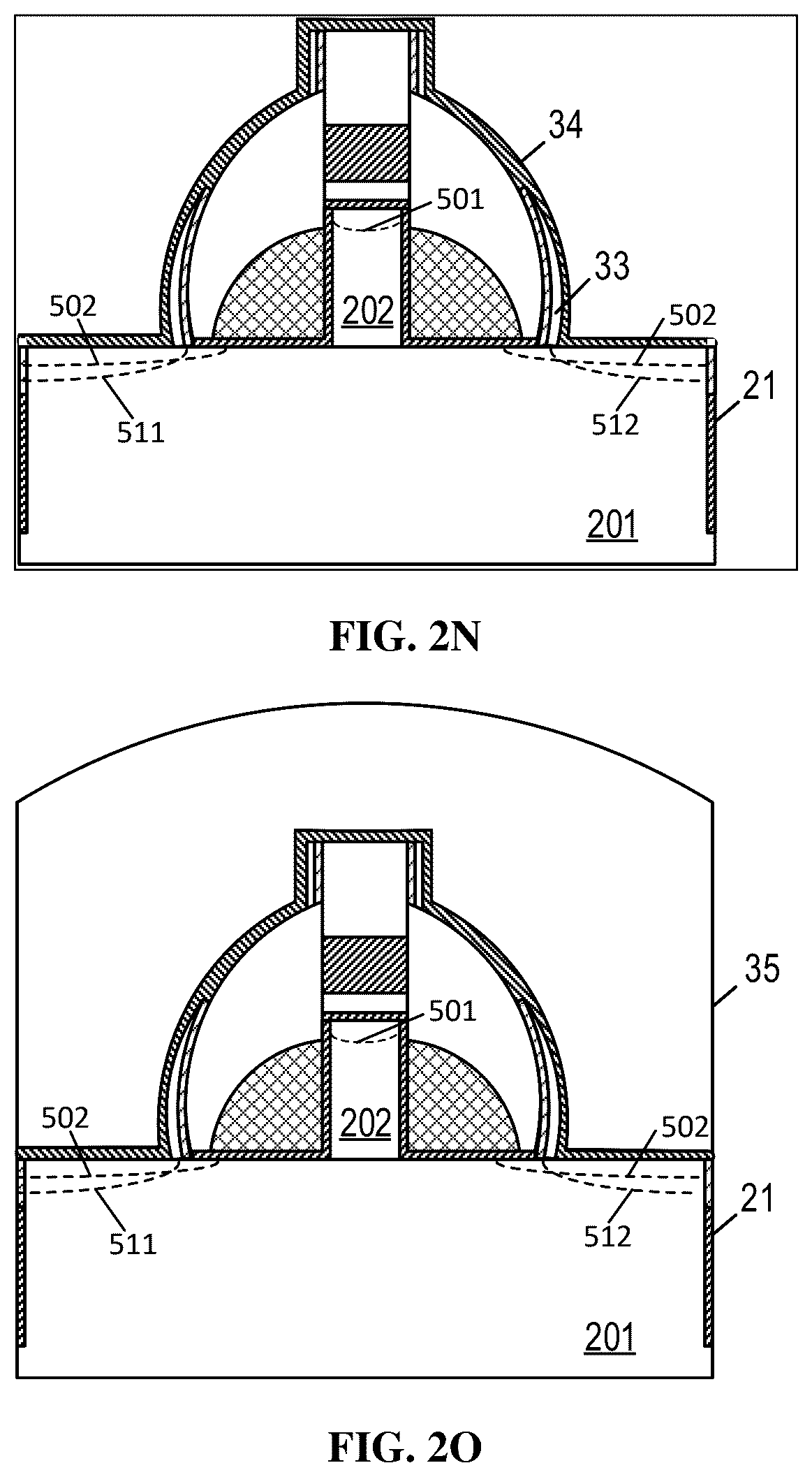 Patent US12615799 Figure 8 – Semiconductor structure with increased channel length and method for forming the same
