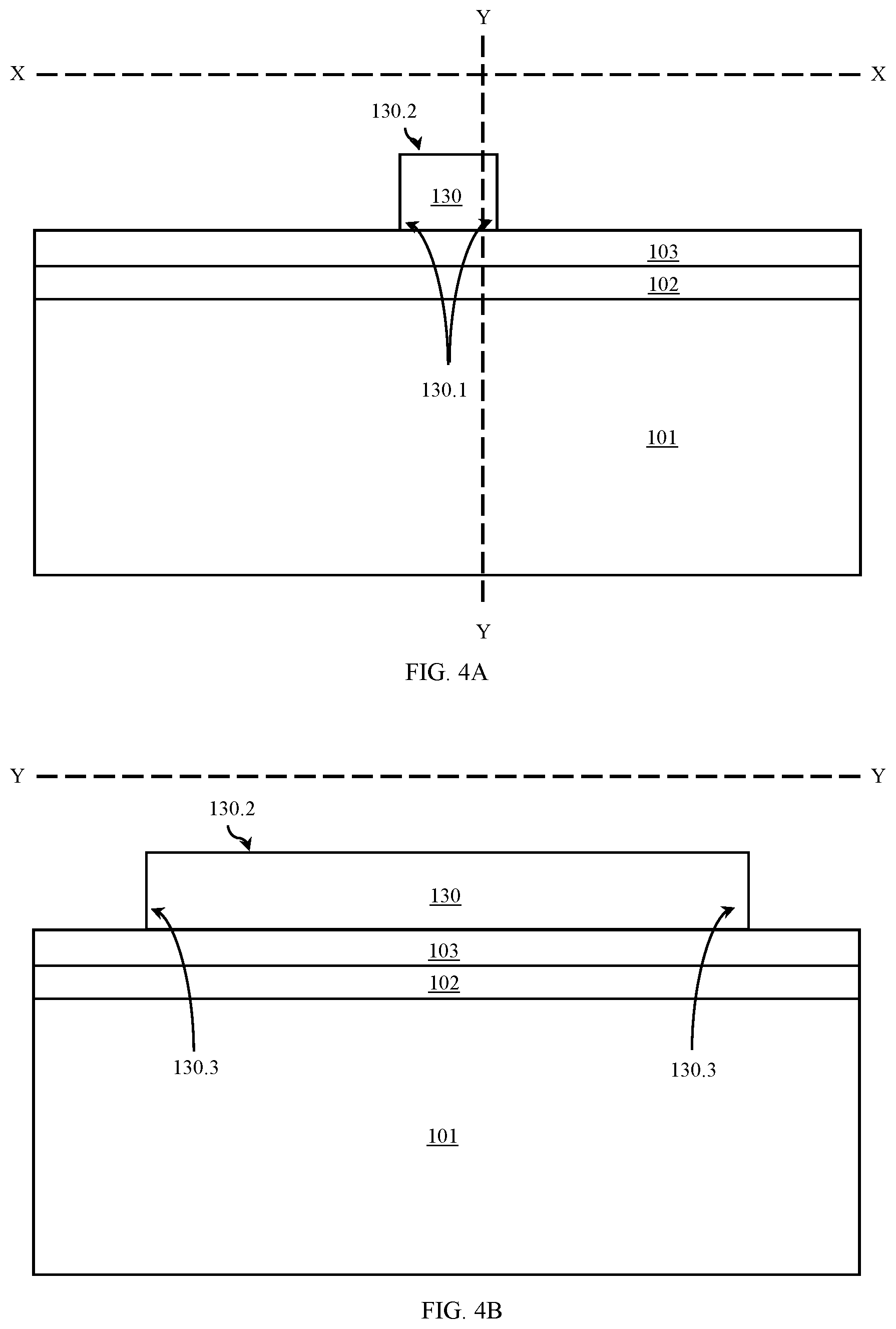 Patent US12615803 Figure 5 – Transistor with a primary gate wrapping a floating secondary gate