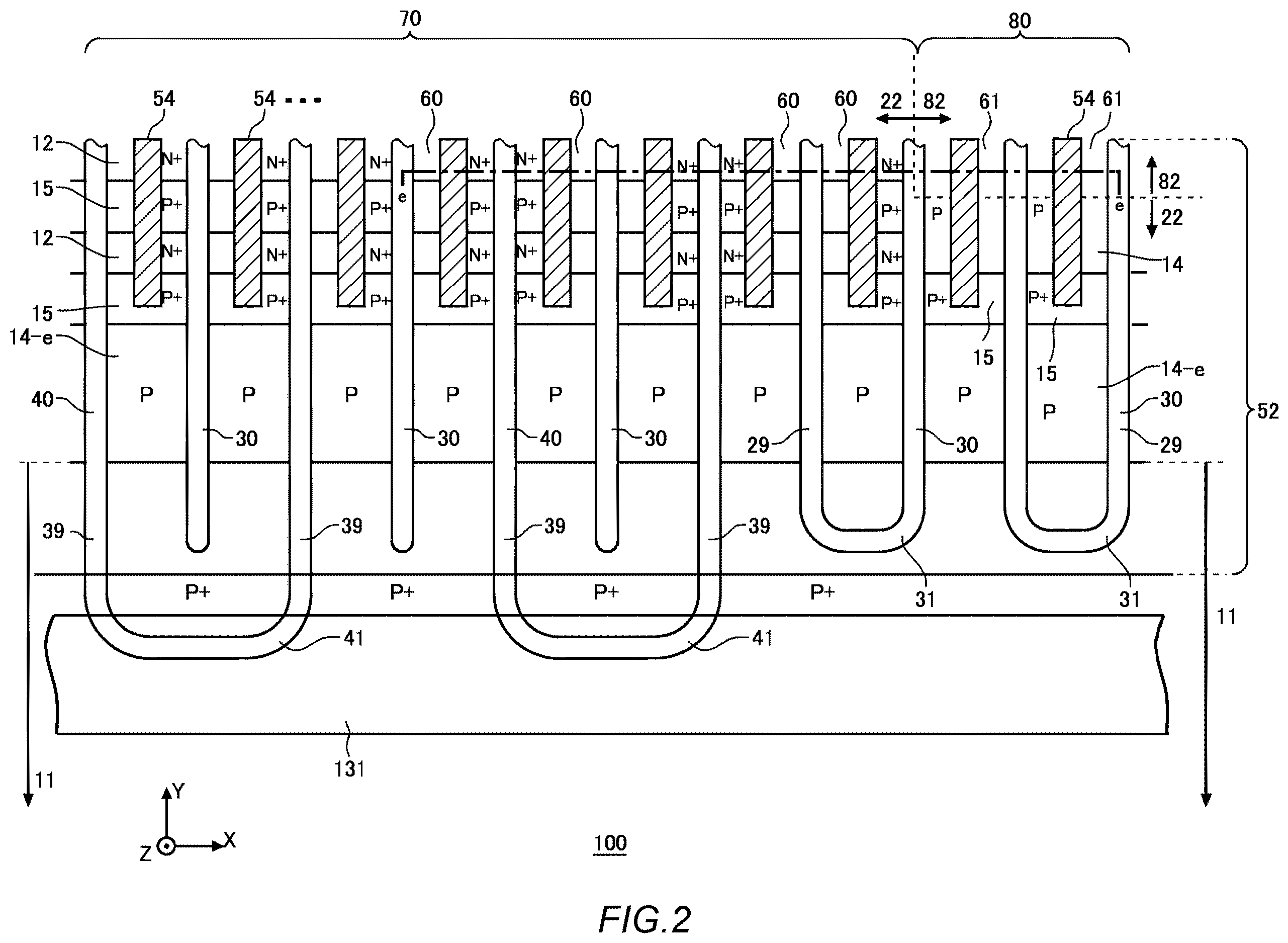Patent US12615811 Figure 2 – Semiconductor device to suppress leakage current