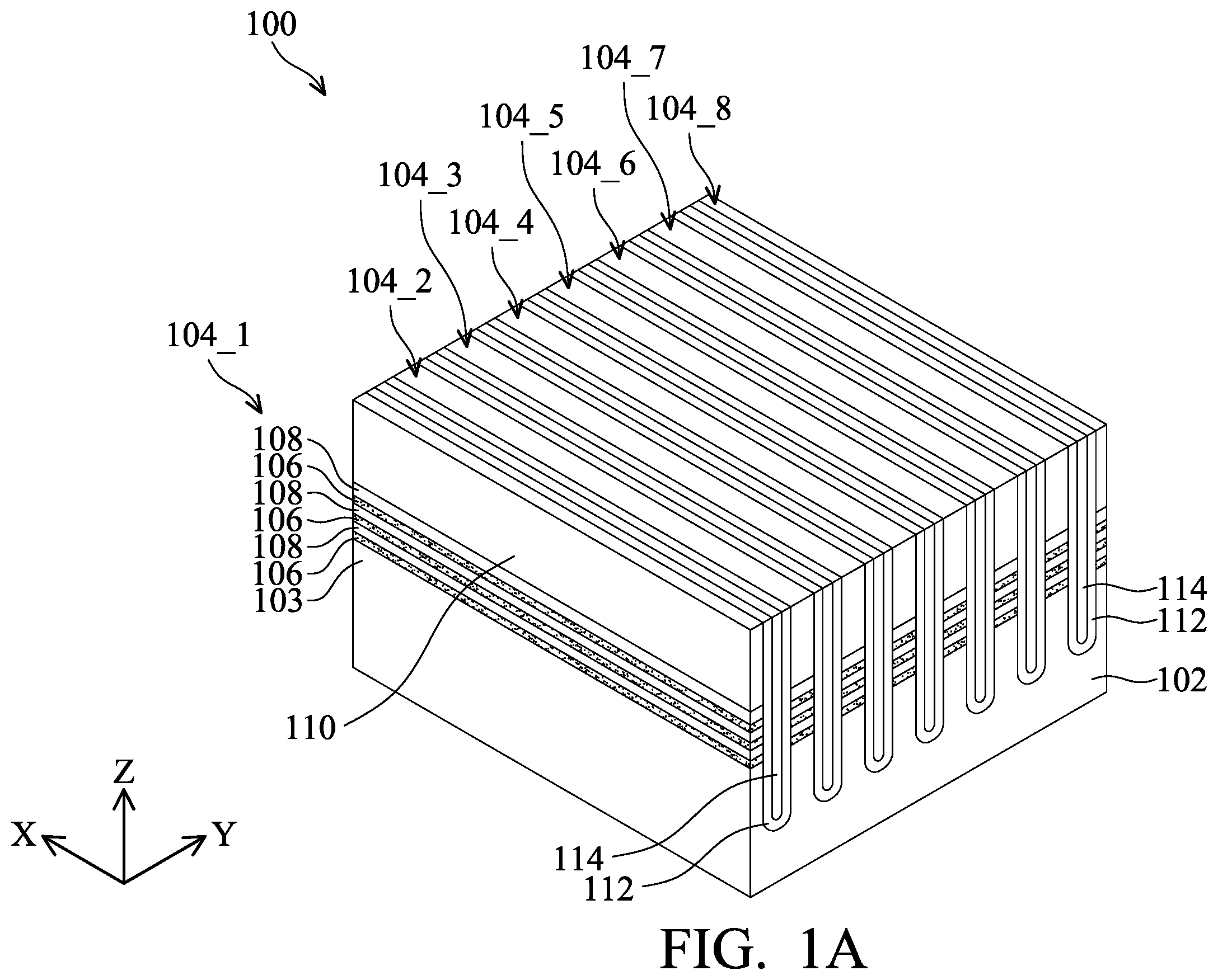Patent US12615815 Figure 1 – Semiconductor structure including dielectric wall and spacer layer and method for forming the same