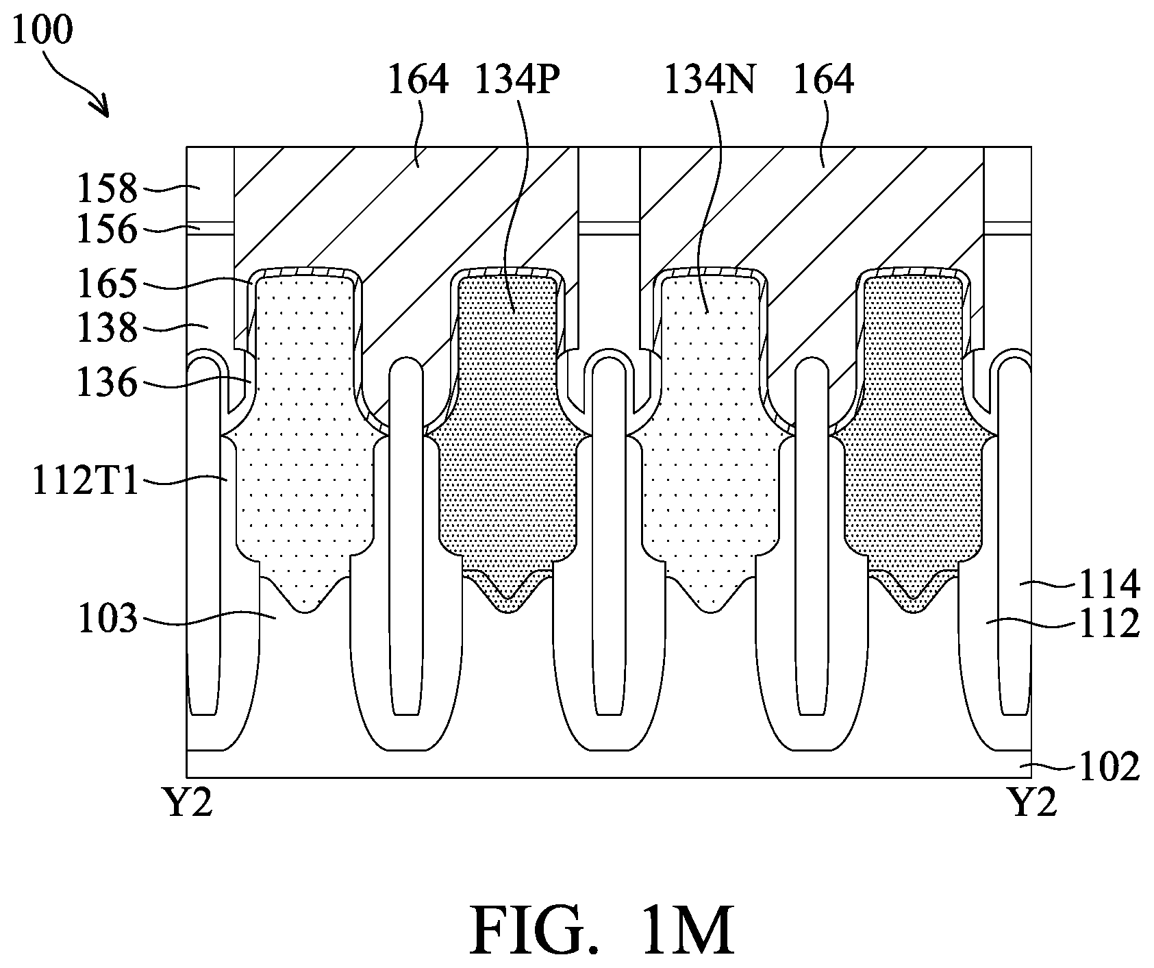 Patent US12615815 Figure 17 – Semiconductor structure including dielectric wall and spacer layer and method for forming the same