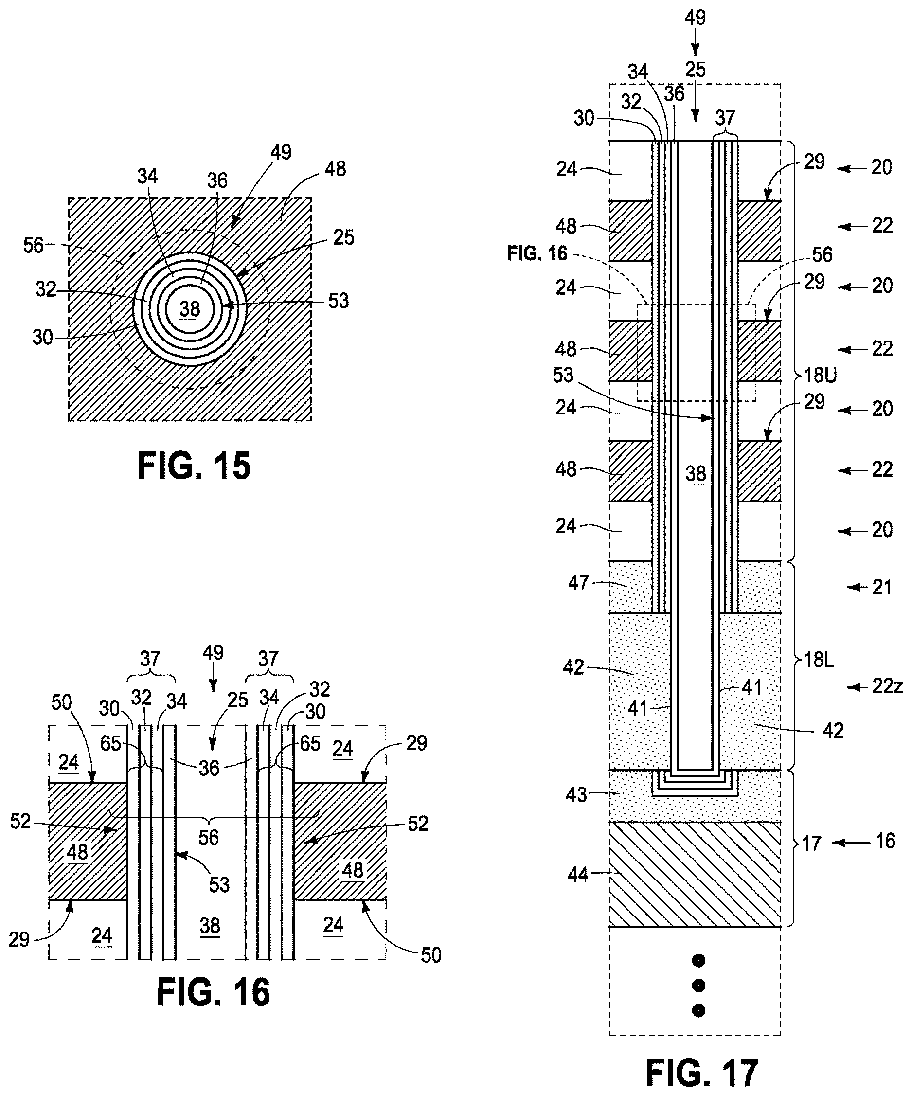 Patent US12615821 Figure 11 – Memory array and method used in forming a memory array comprising strings of memory cells