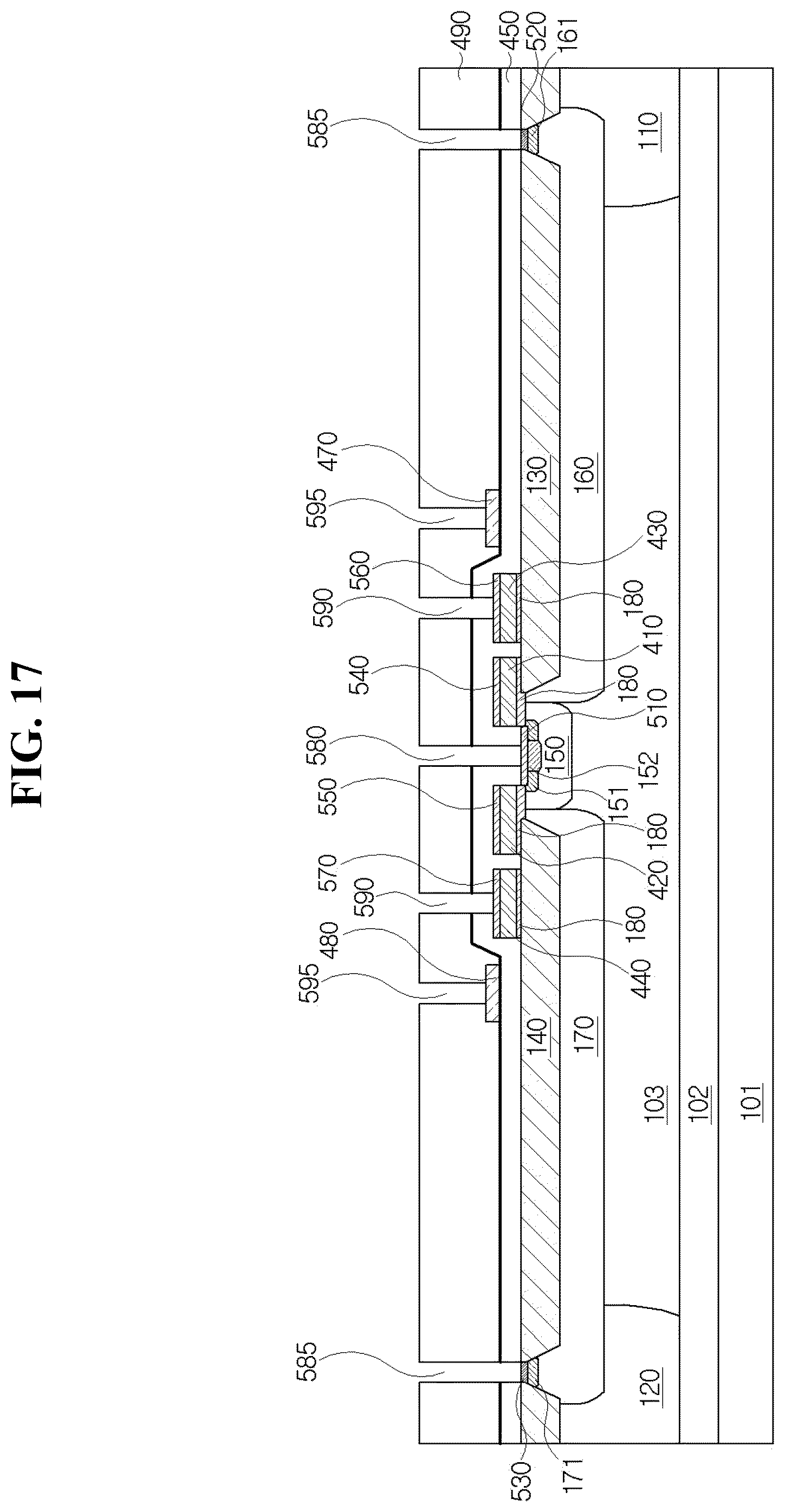Patent US12615829 Figure 18 – Semiconductor device with field plate structures