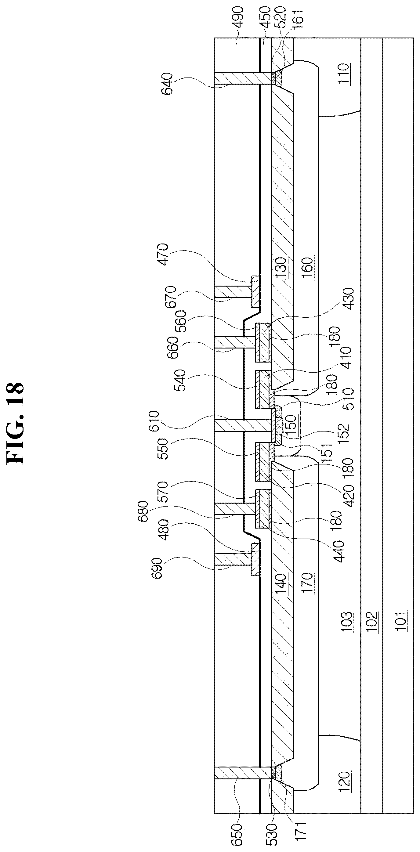Patent US12615829 Figure 19 – Semiconductor device with field plate structures