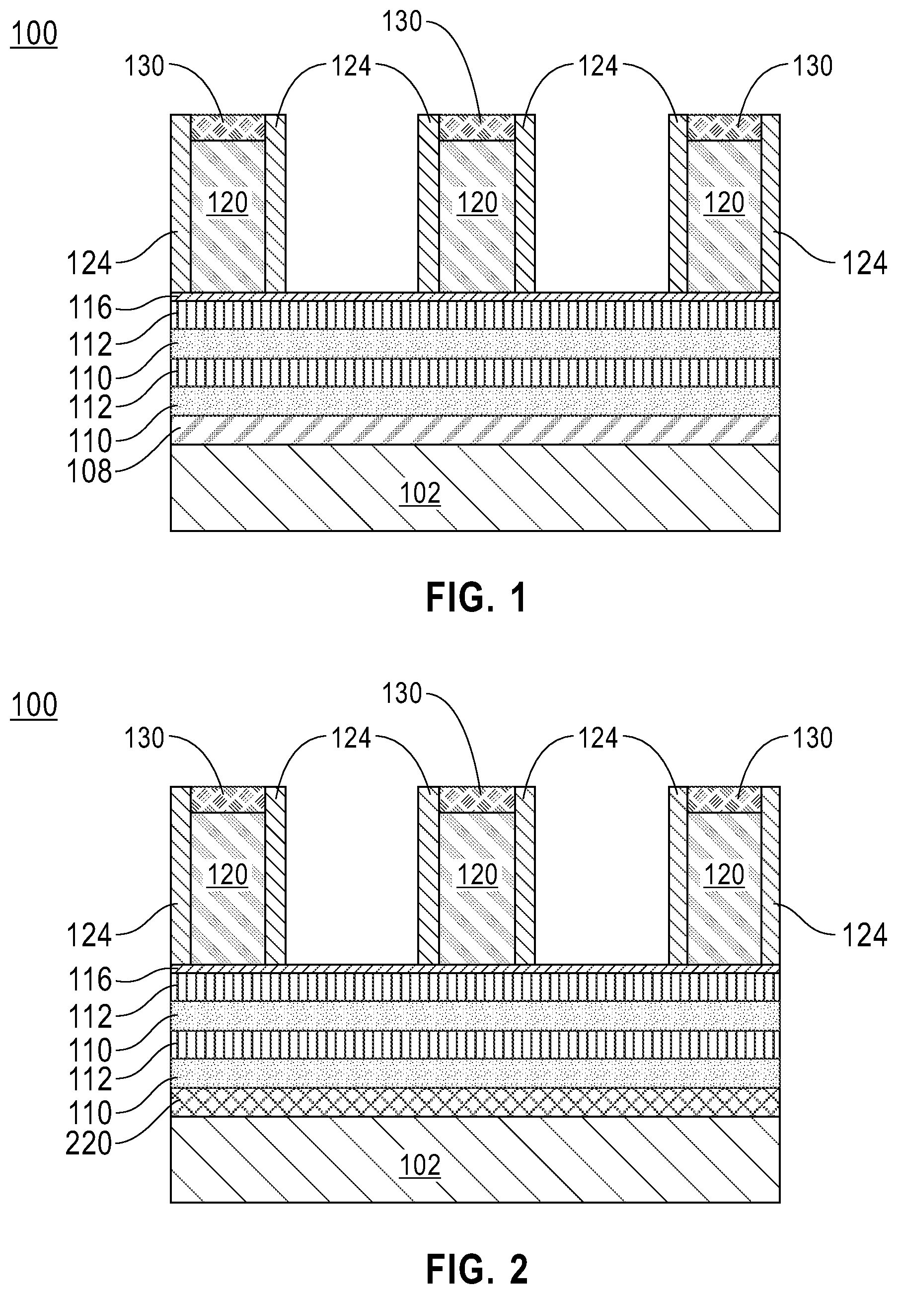 Patent US12615832 Figure 1 – Self-aligned backside contact structure for semiconductor device power delivery