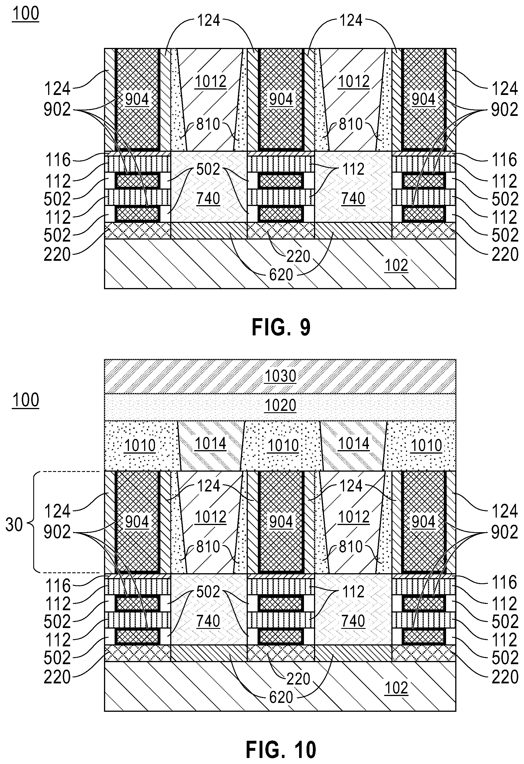 Patent US12615832 Figure 5 – Self-aligned backside contact structure for semiconductor device power delivery