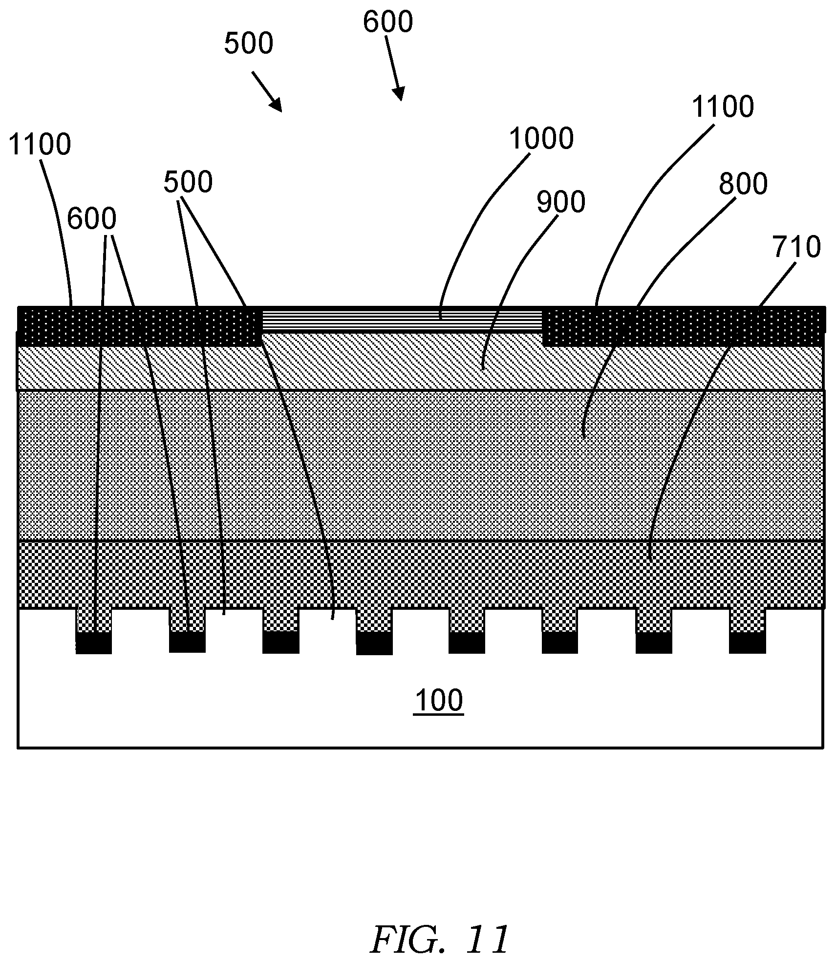 Patent US12615836 Figure 7 – Trench field effect transistor having improved electrical performance