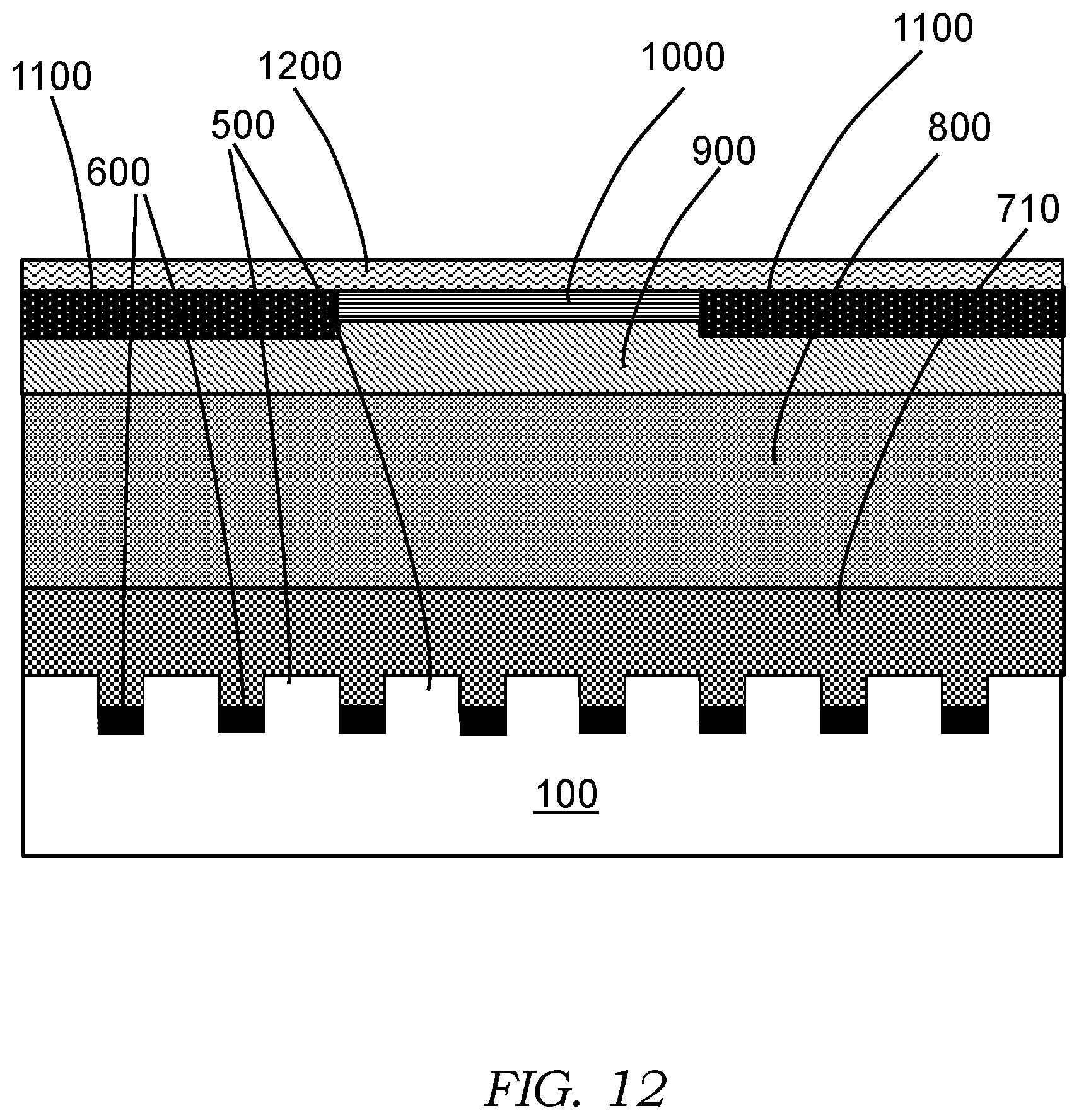 Patent US12615836 Figure 8 – Trench field effect transistor having improved electrical performance