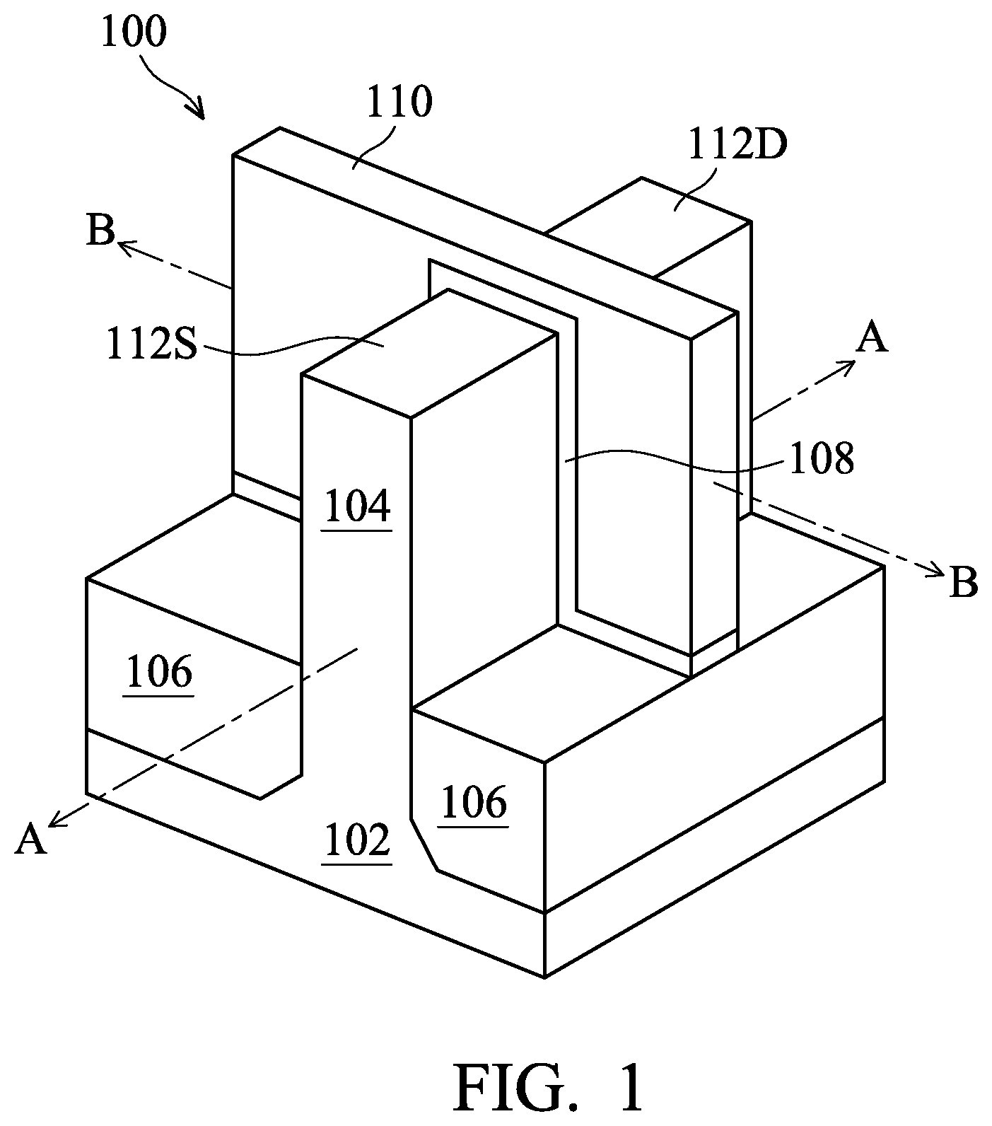 Patent US12615838 Figure 1 – Semiconductor devices and methods of manufacturing thereof