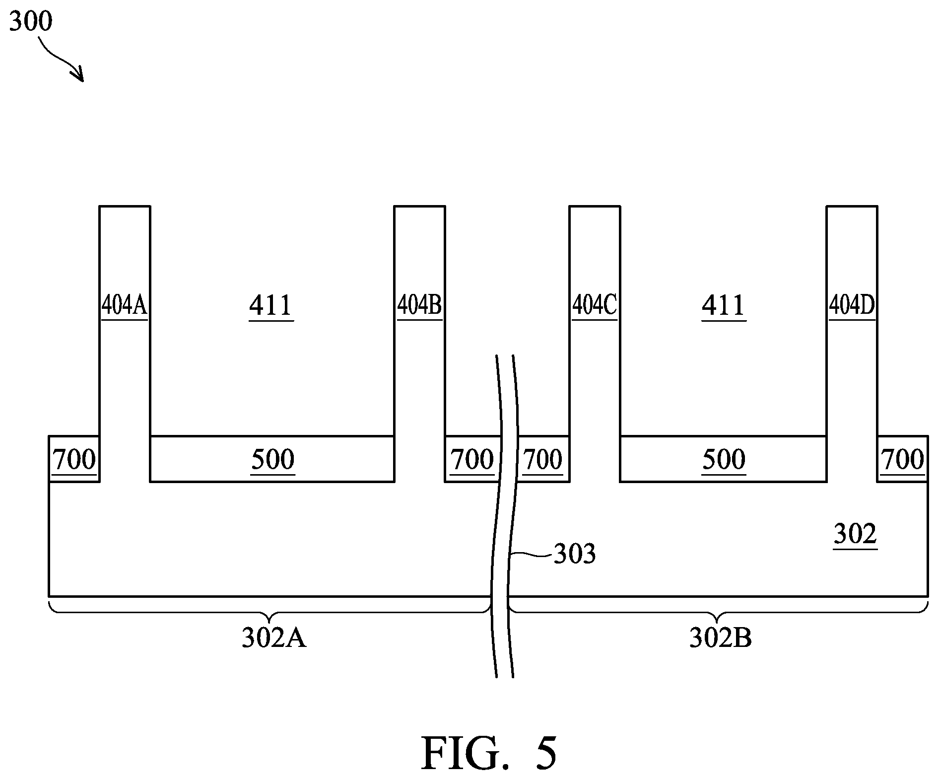 Patent US12615838 Figure 5 – Semiconductor devices and methods of manufacturing thereof