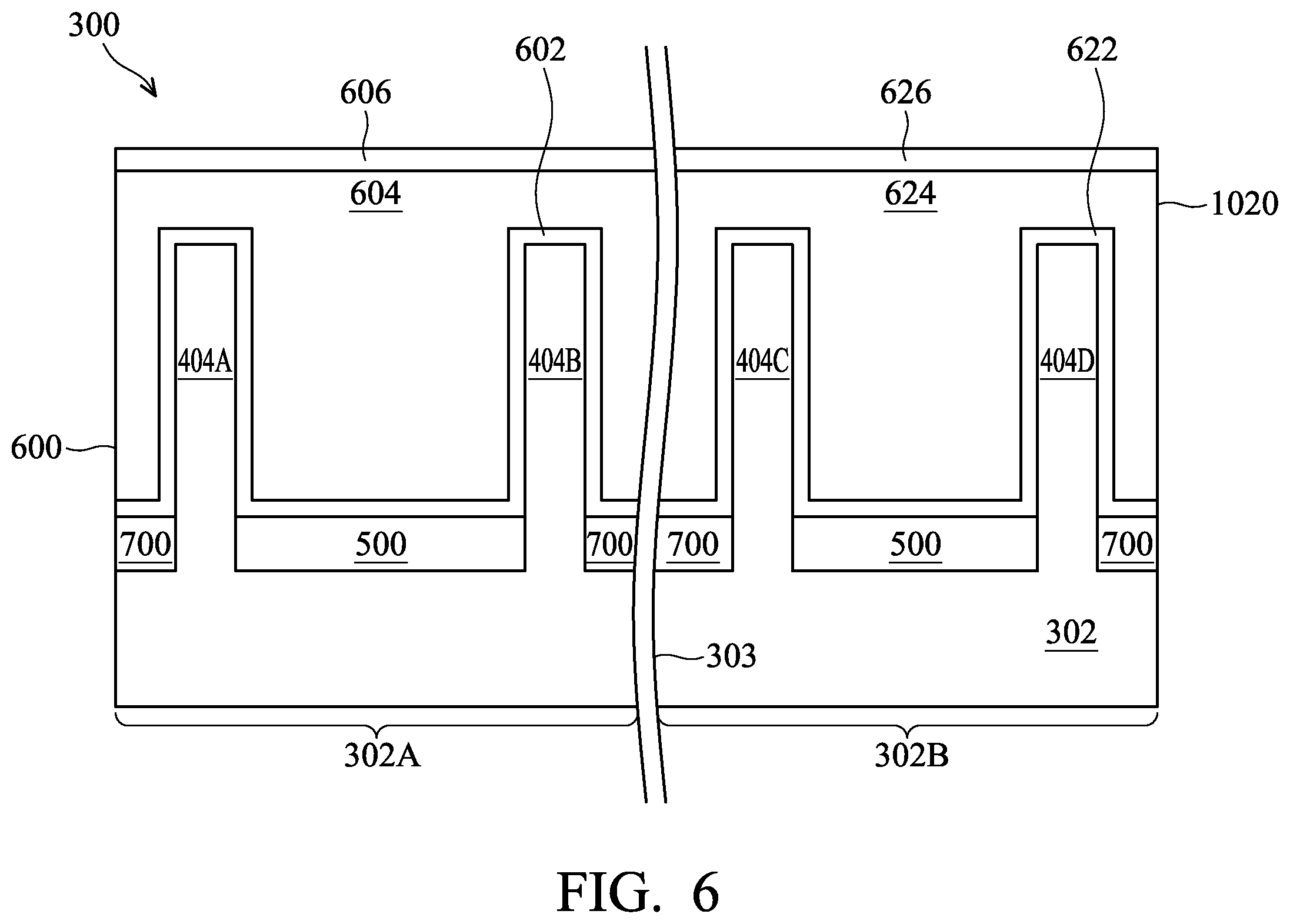 Patent US12615838 Figure 6 – Semiconductor devices and methods of manufacturing thereof