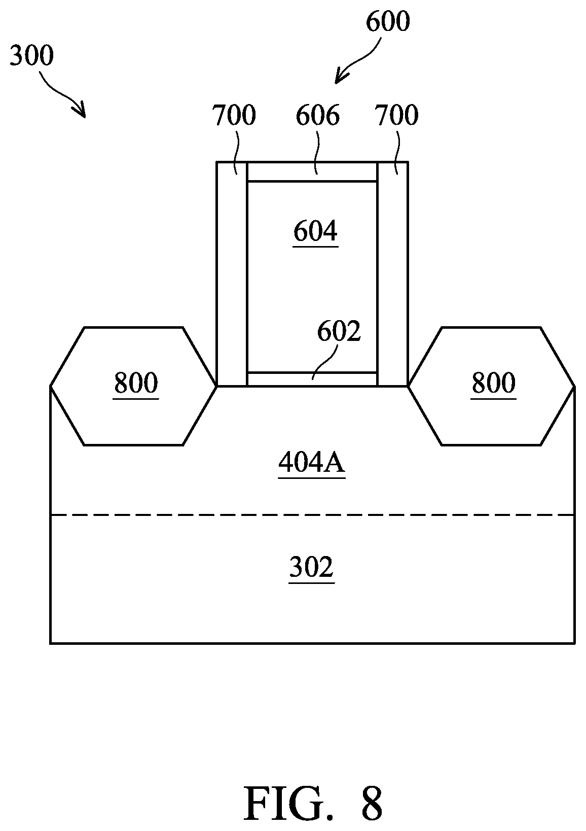 Patent US12615838 Figure 8 – Semiconductor devices and methods of manufacturing thereof