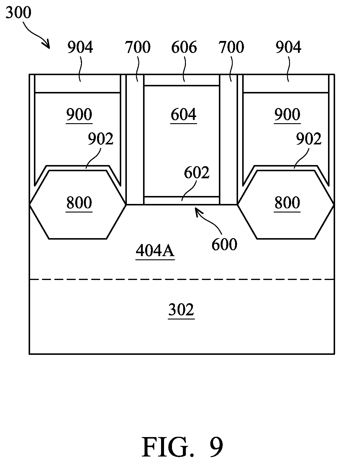 Patent US12615838 Figure 9 – Semiconductor devices and methods of manufacturing thereof
