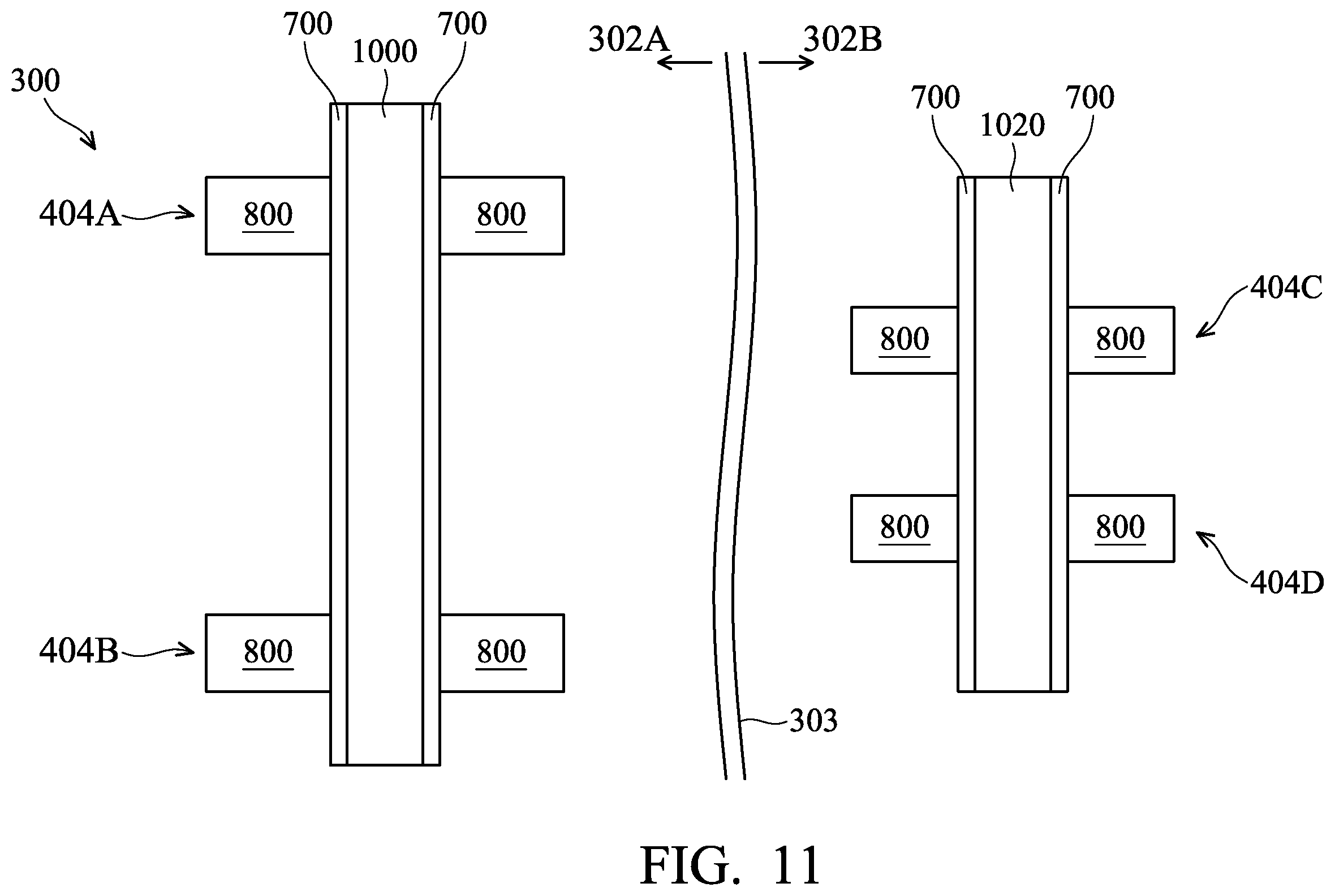 Patent US12615838 Figure 11 – Semiconductor devices and methods of manufacturing thereof