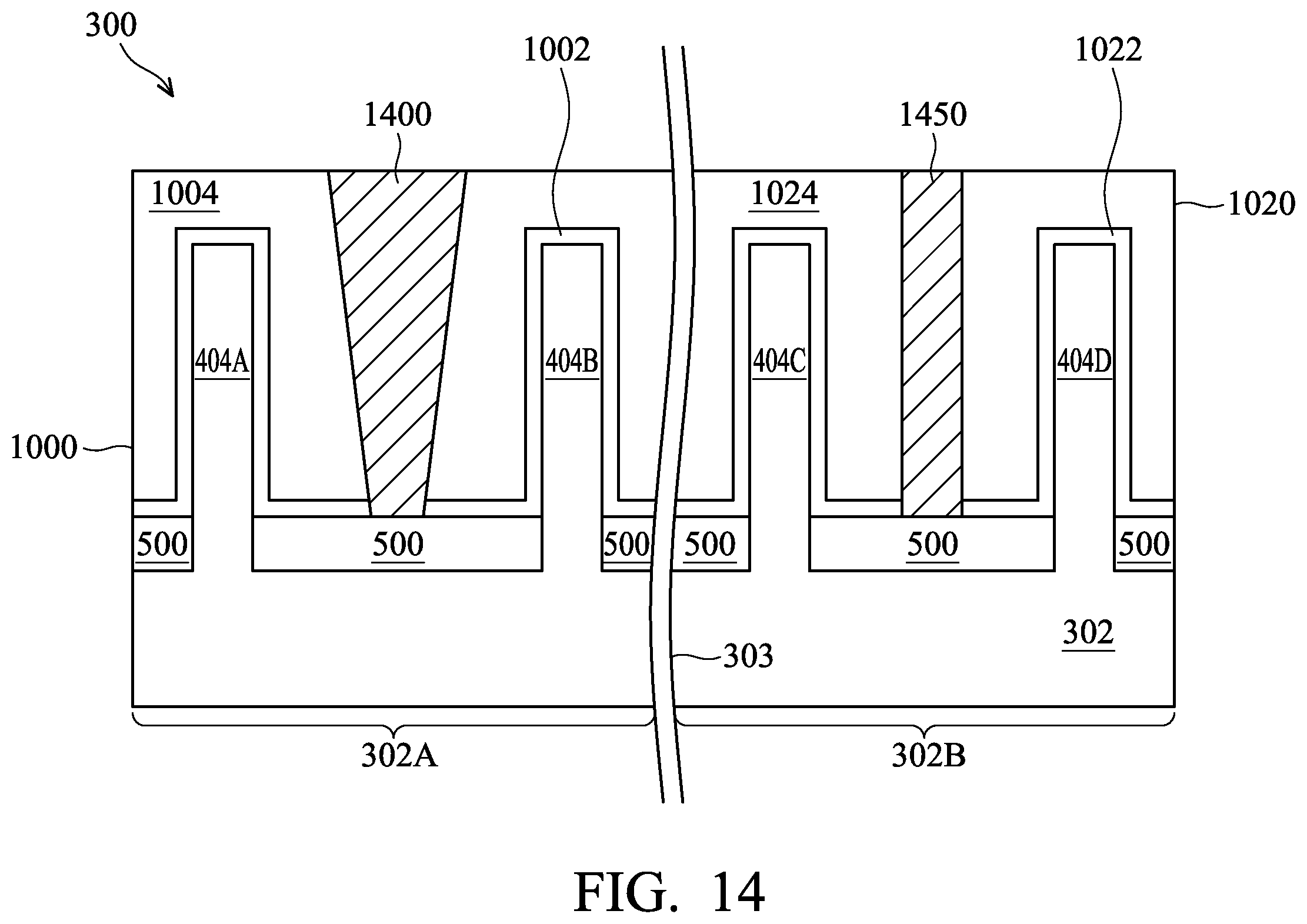 Patent US12615838 Figure 14 – Semiconductor devices and methods of manufacturing thereof