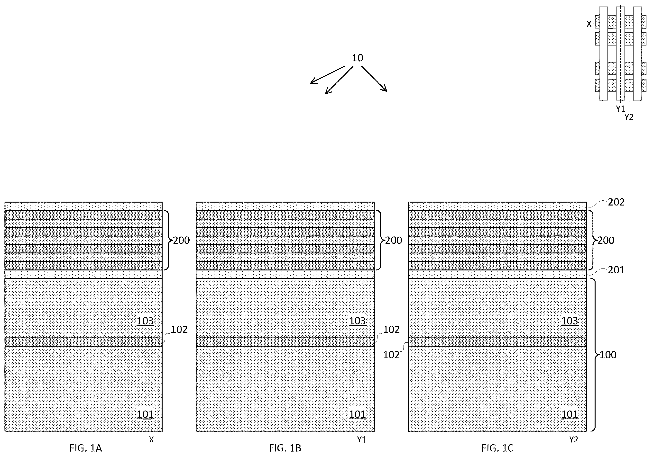 Patent US12615841 Figure 1 – Forksheet transistor with advanced cell height scaling