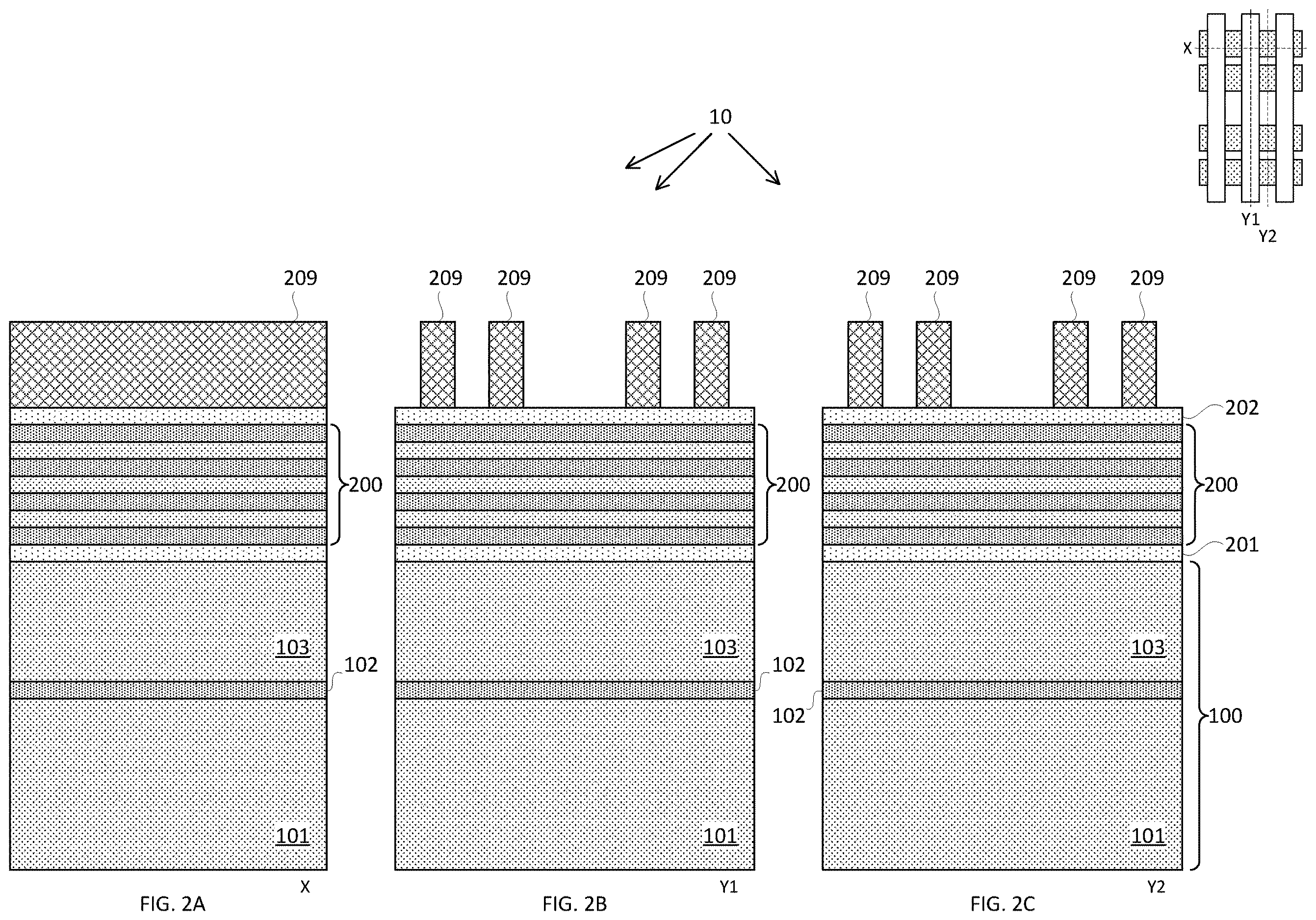 Patent US12615841 Figure 2 – Forksheet transistor with advanced cell height scaling