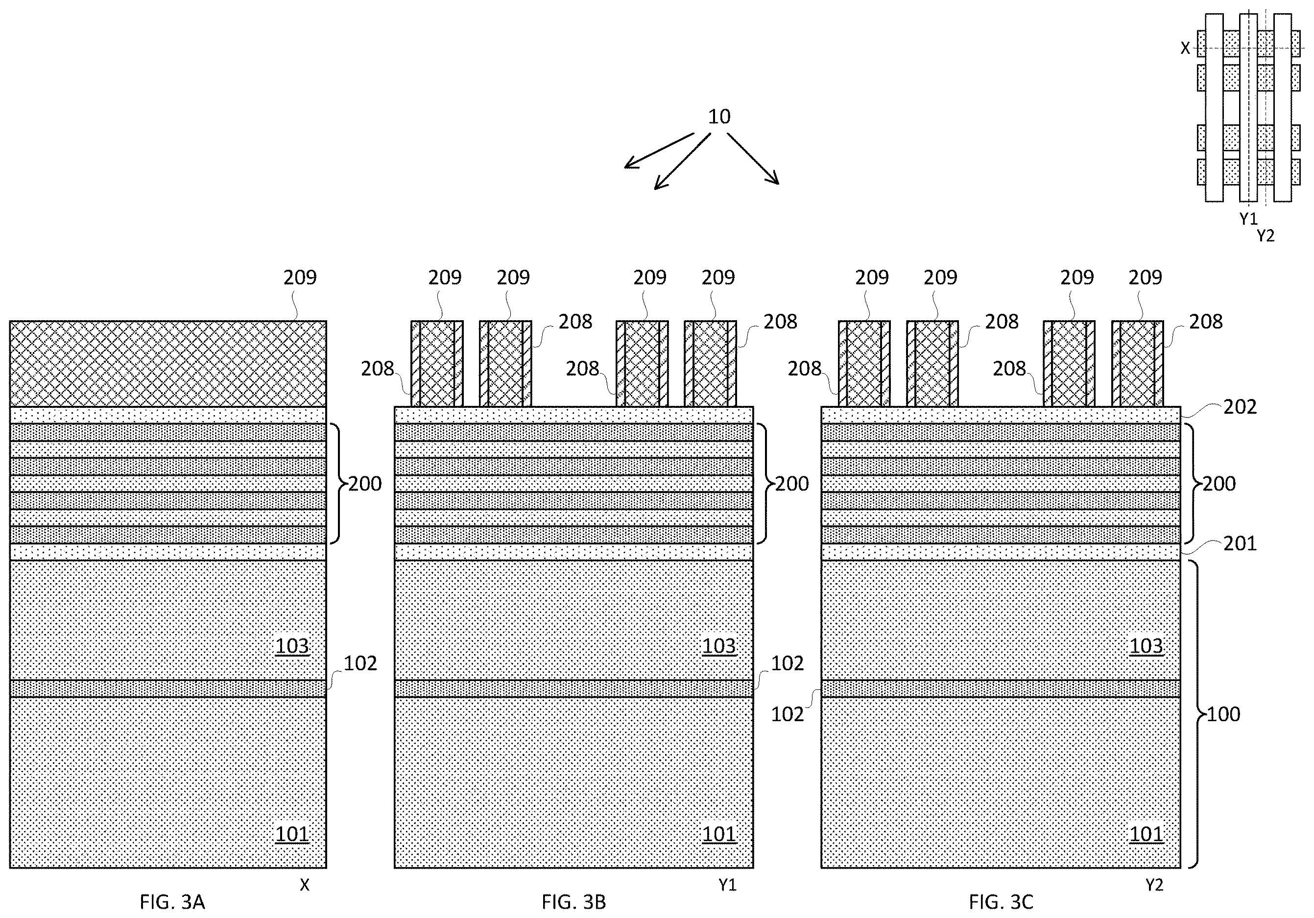 Patent US12615841 Figure 3 – Forksheet transistor with advanced cell height scaling
