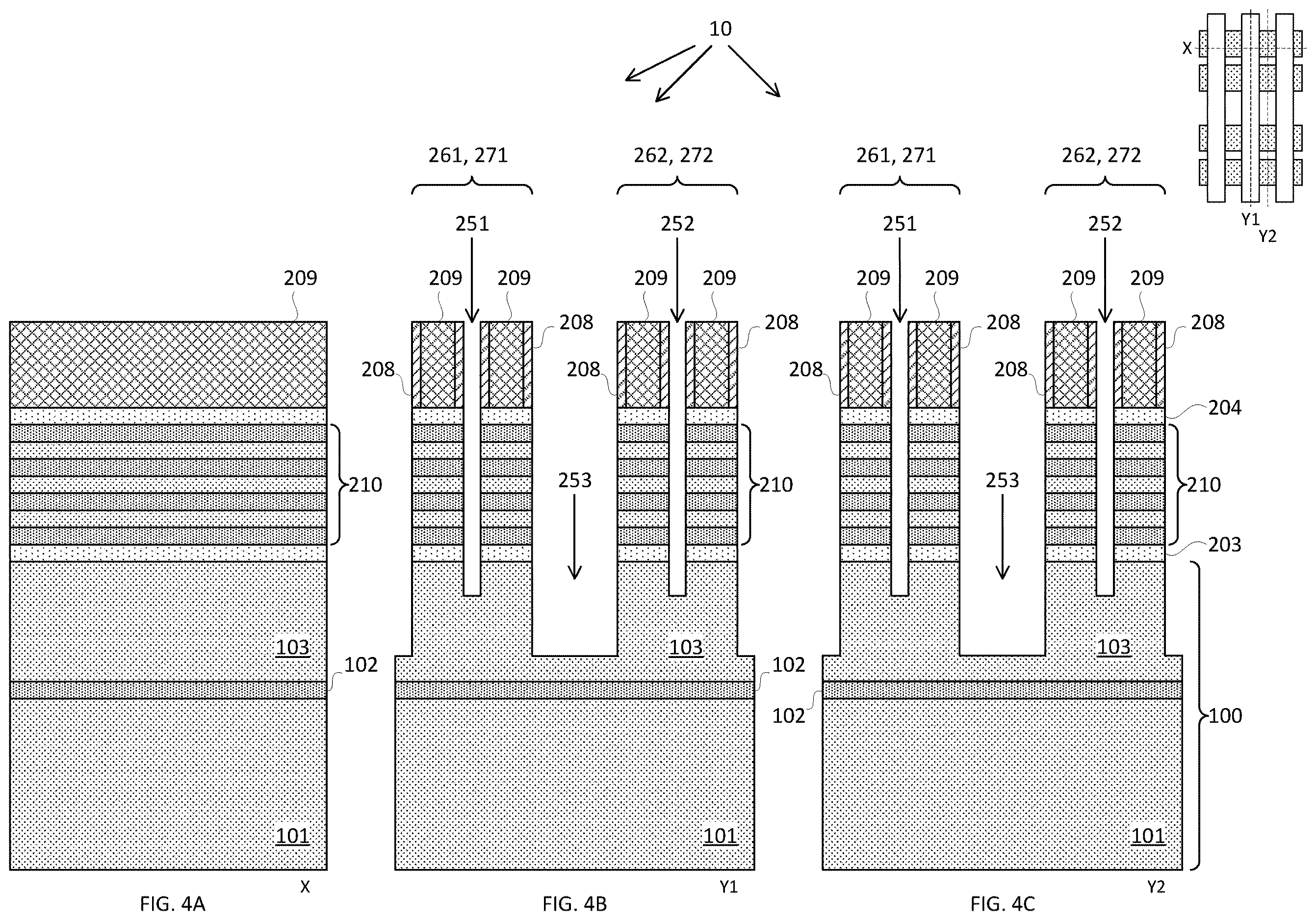 Patent US12615841 Figure 4 – Forksheet transistor with advanced cell height scaling