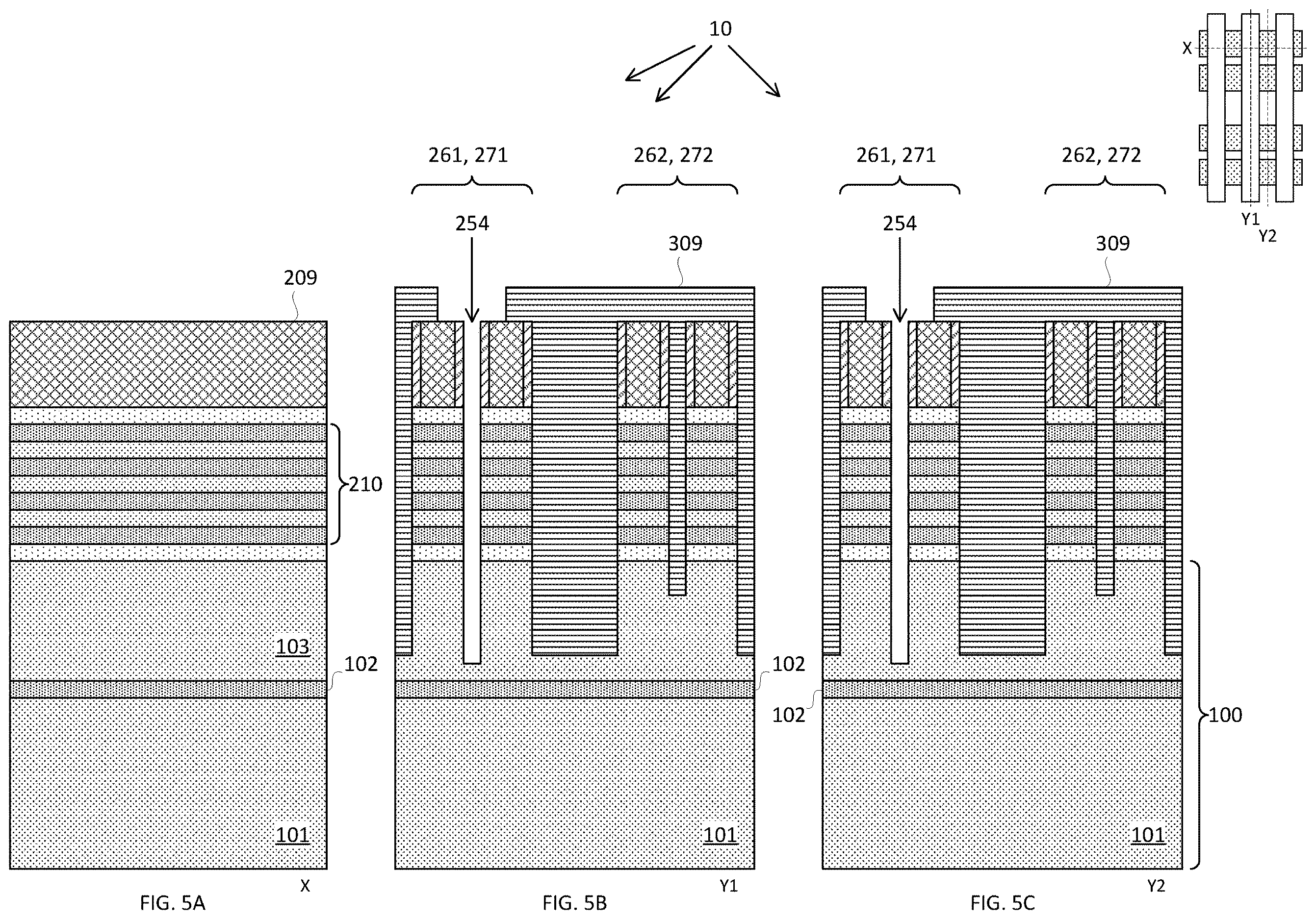 Patent US12615841 Figure 5 – Forksheet transistor with advanced cell height scaling