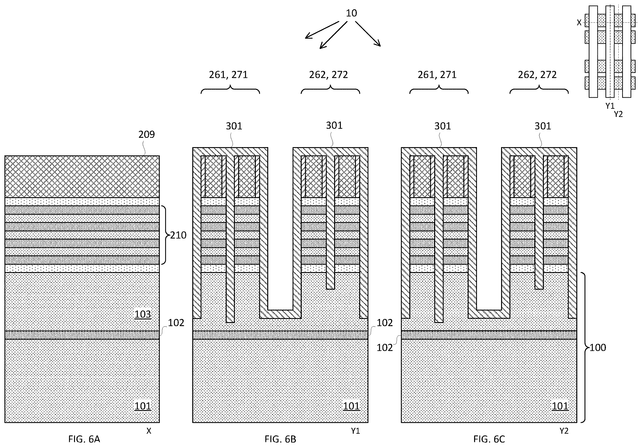 Patent US12615841 Figure 6 – Forksheet transistor with advanced cell height scaling
