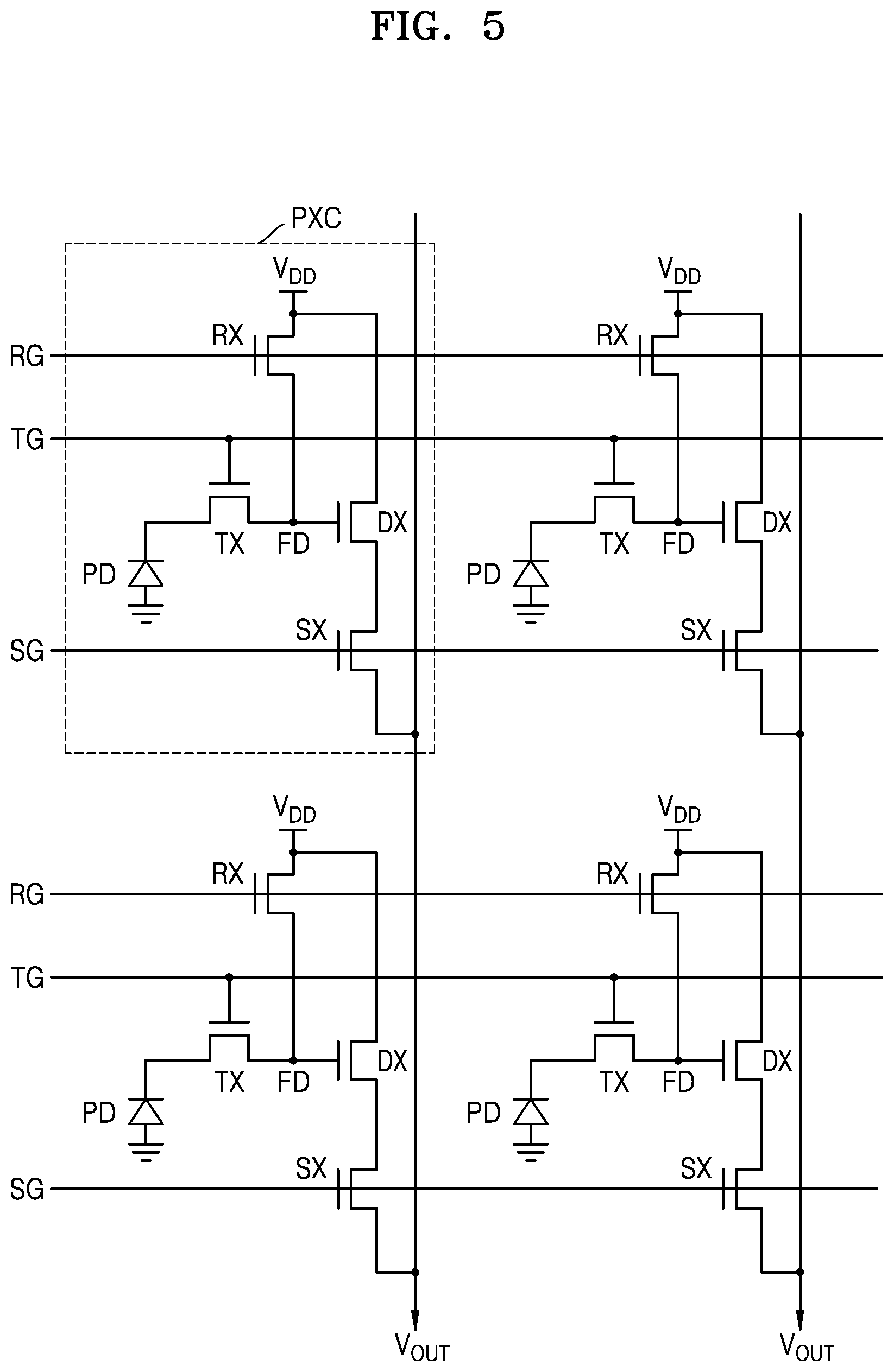Patent US12615869 Figure 5 – Image sensor