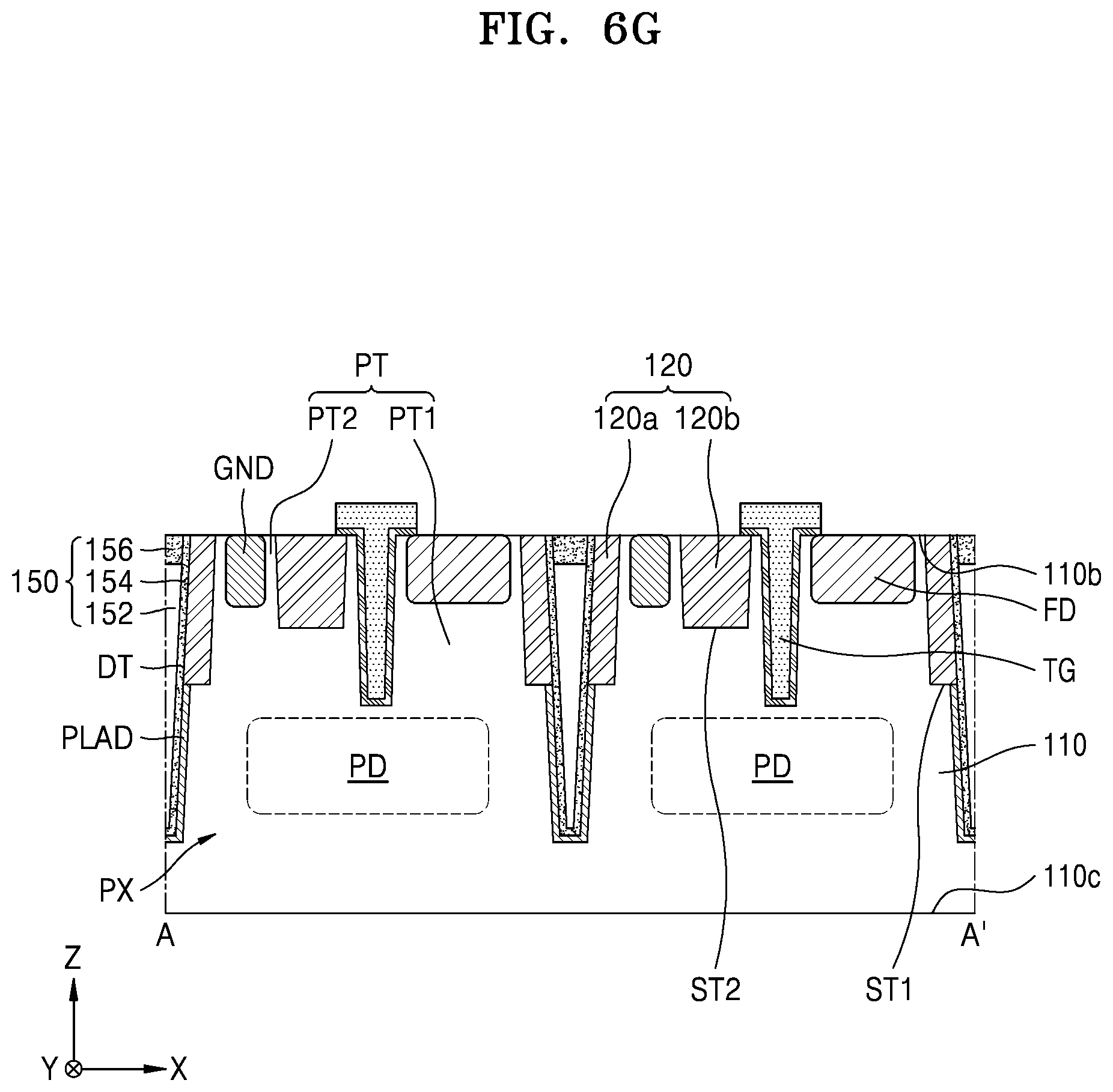 Patent US12615869 Figure 12 – Image sensor