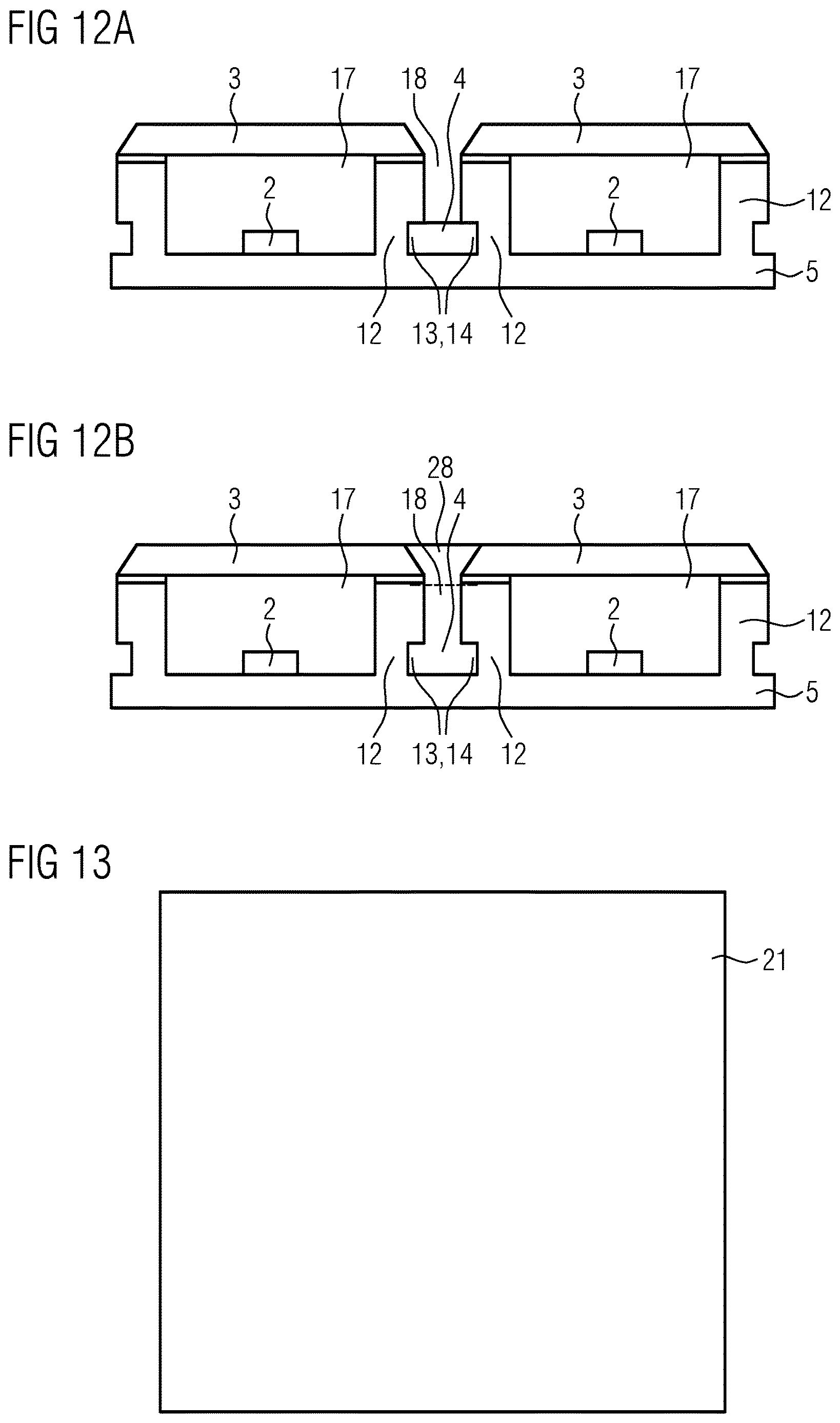 Patent US12615881 Figure 5 – Optoelectronic component including a potting frame