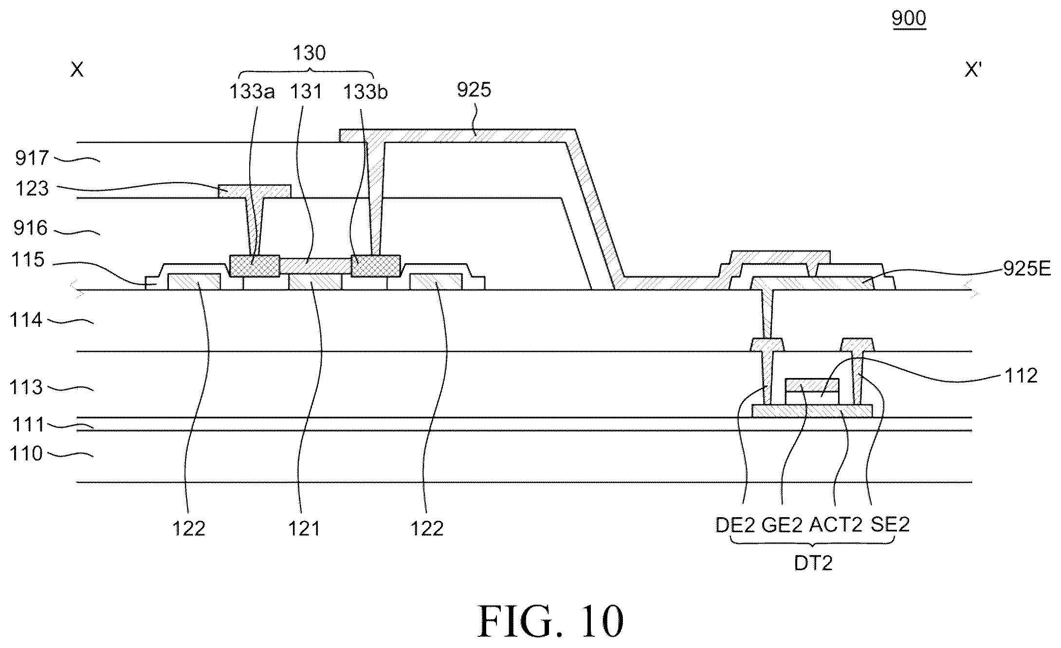 Patent US12615883 Figure 17 – Nanorod light emitting element and display device including the same