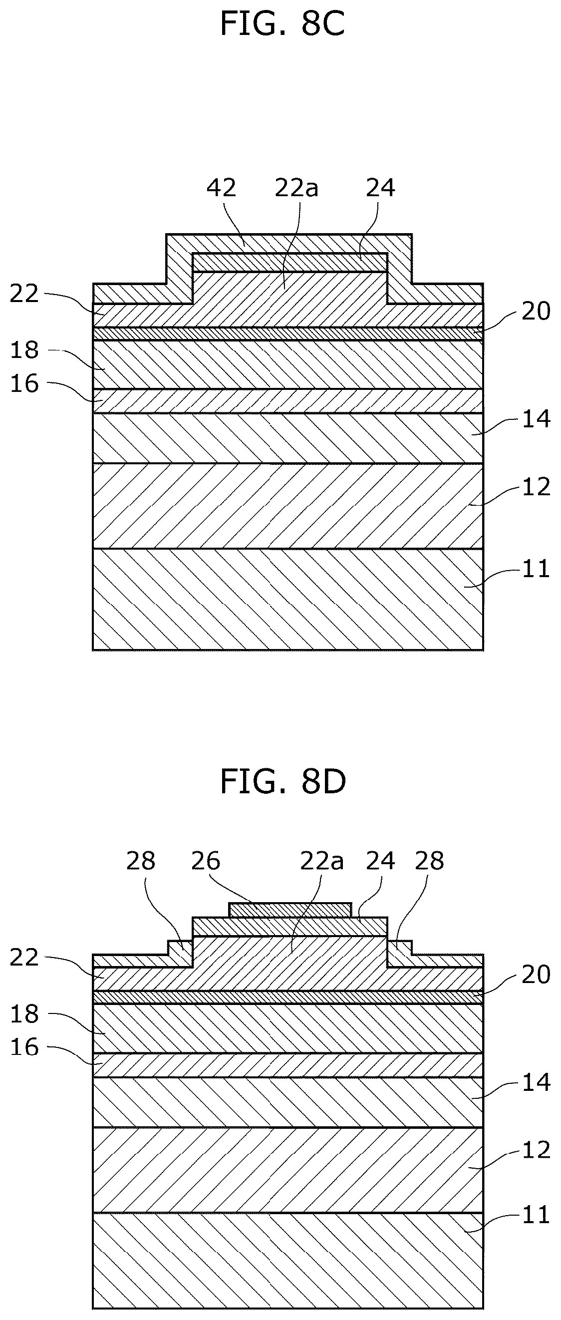 Patent US12615885 Figure 8 – Nitride-based semiconductor light-emitting element and manufacturing method thereof