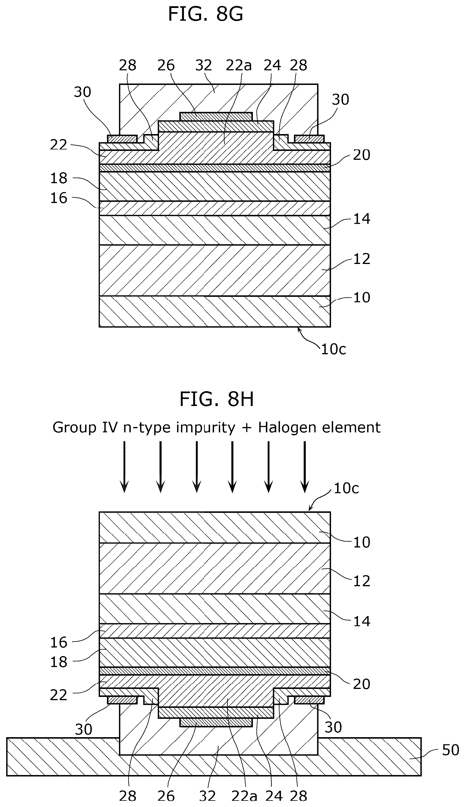 Patent US12615885 Figure 10 – Nitride-based semiconductor light-emitting element and manufacturing method thereof