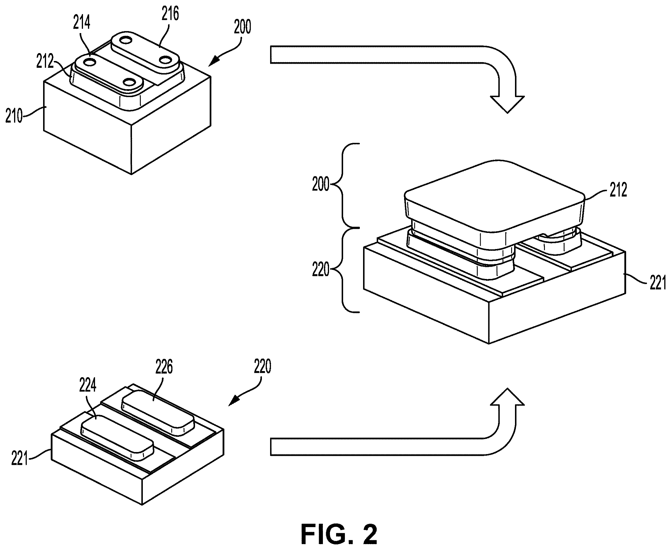 Patent US12615892 Figure 2 – High-density micro-LED arrays with reflective sidewalls